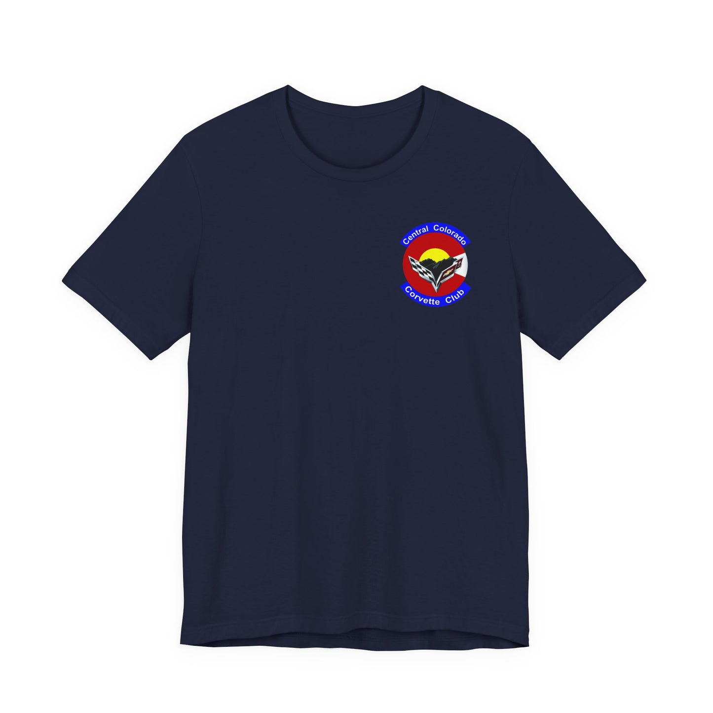 Central Colorado Corvette Club T‑Shirt — Front and Back Logos