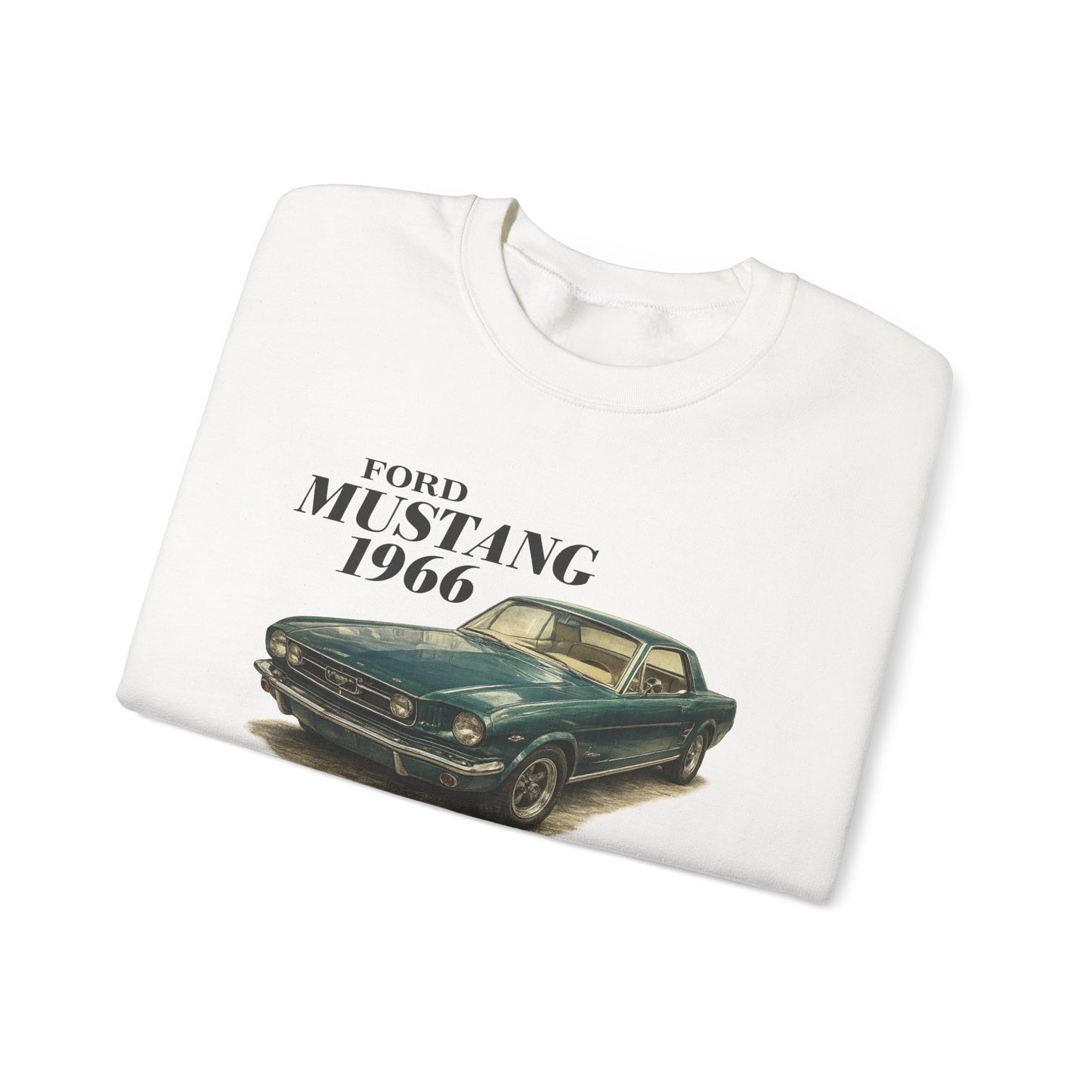 1966 Ford Mustang Sweatshirt — Vintage Classic Car Crewneck (Rick C)