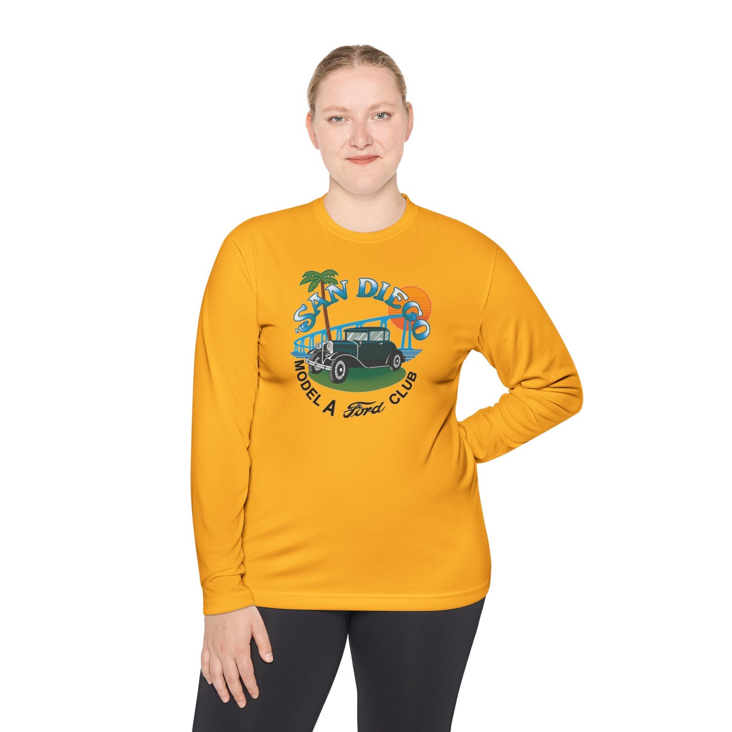 San Diego Model A Ford Club — Unisex Lightweight Long Sleeve Tee