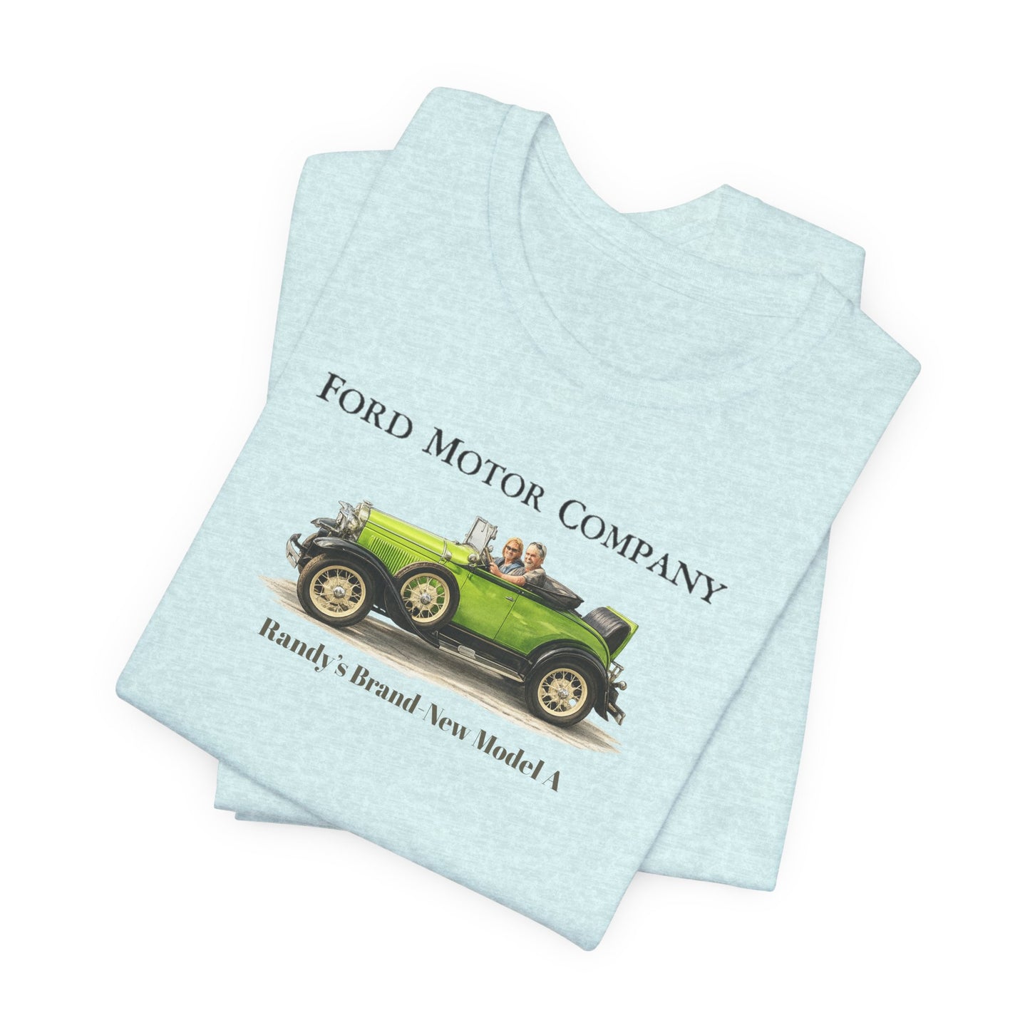 Randy's Brand-New Model A Tee — Classic Antique Car Graphic Shirt
