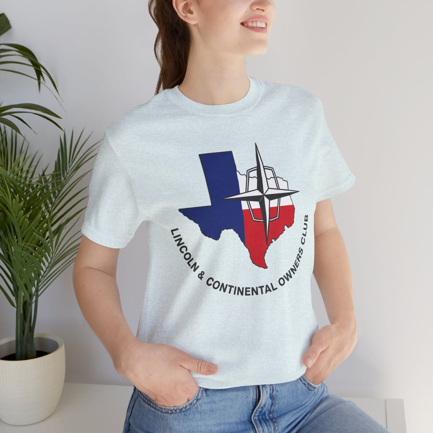 Lincoln & Continental Owners Club - Texas Gulf Coast Region T‑Shirt — Unisex Jersey Short Sleeve Tee