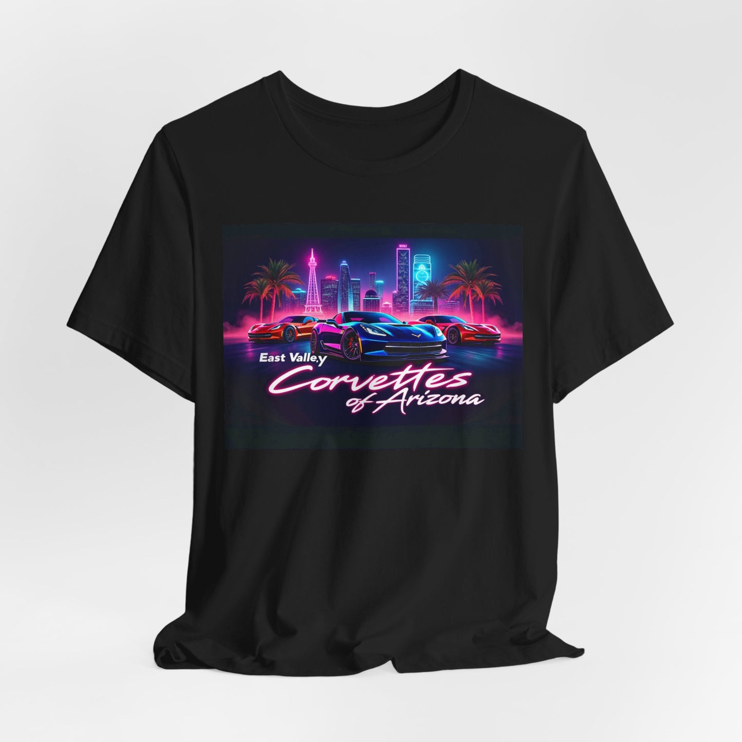 East Valley Corvettes of Arizona Retro Neon Tee