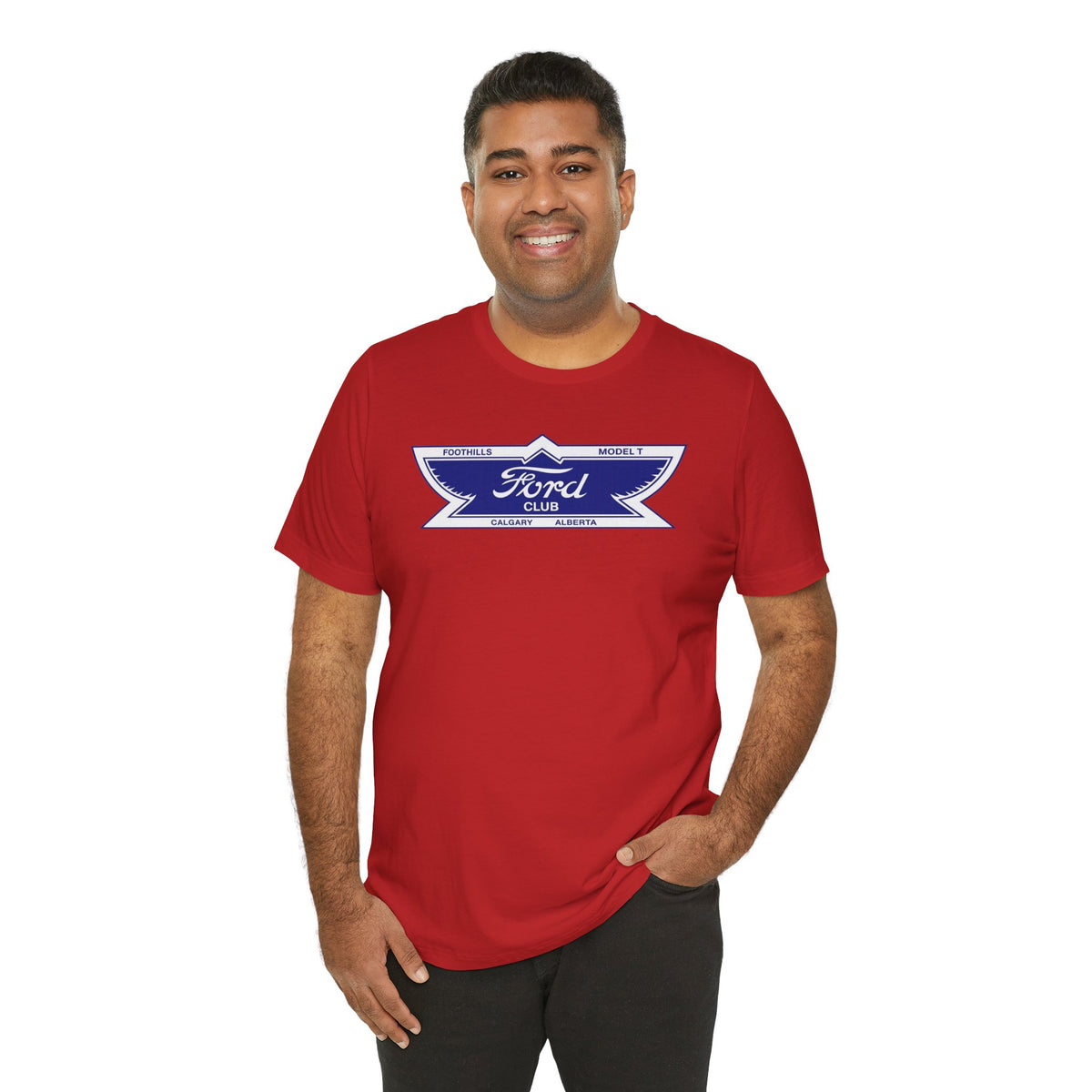 Foothills Model T Club Unisex Soft Tee -  Large Chest Logo