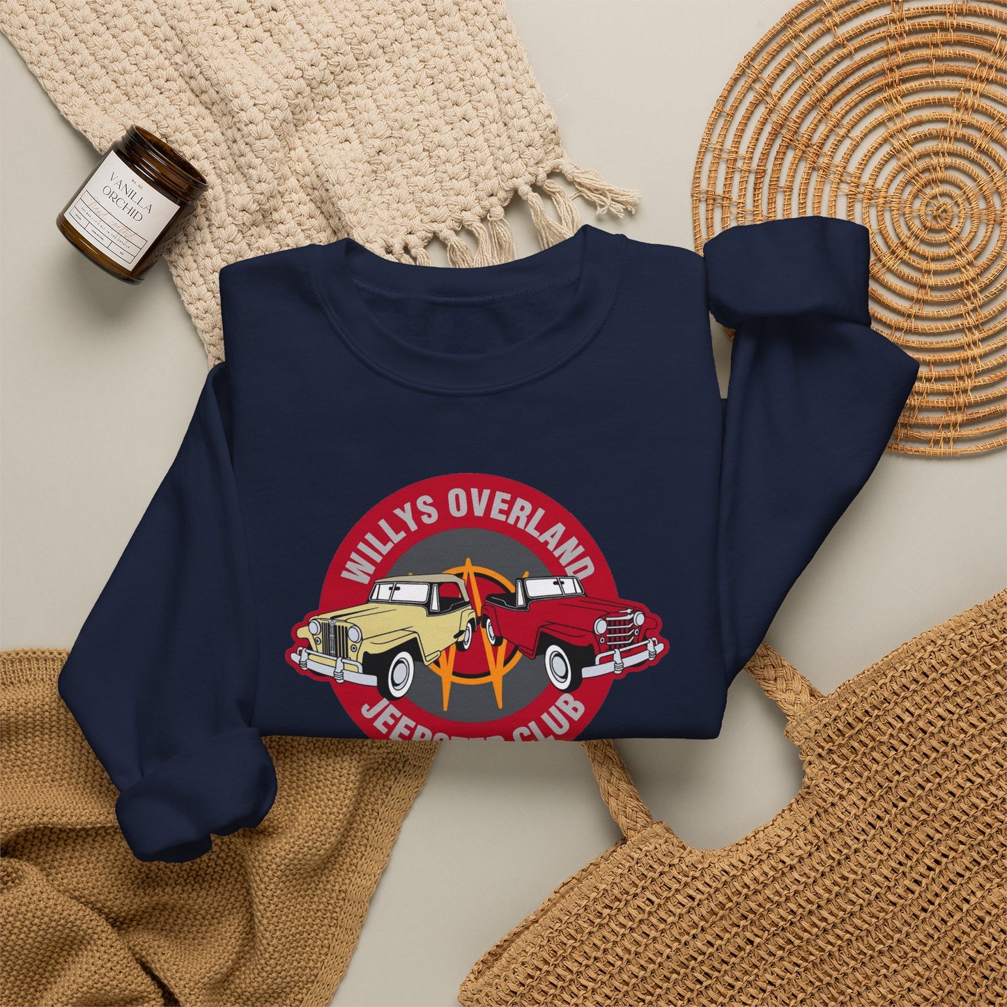Willys Overland Jeepster Club Sweatshirt - Unisex Heavy Blend™ Crewneck Sweatshirt