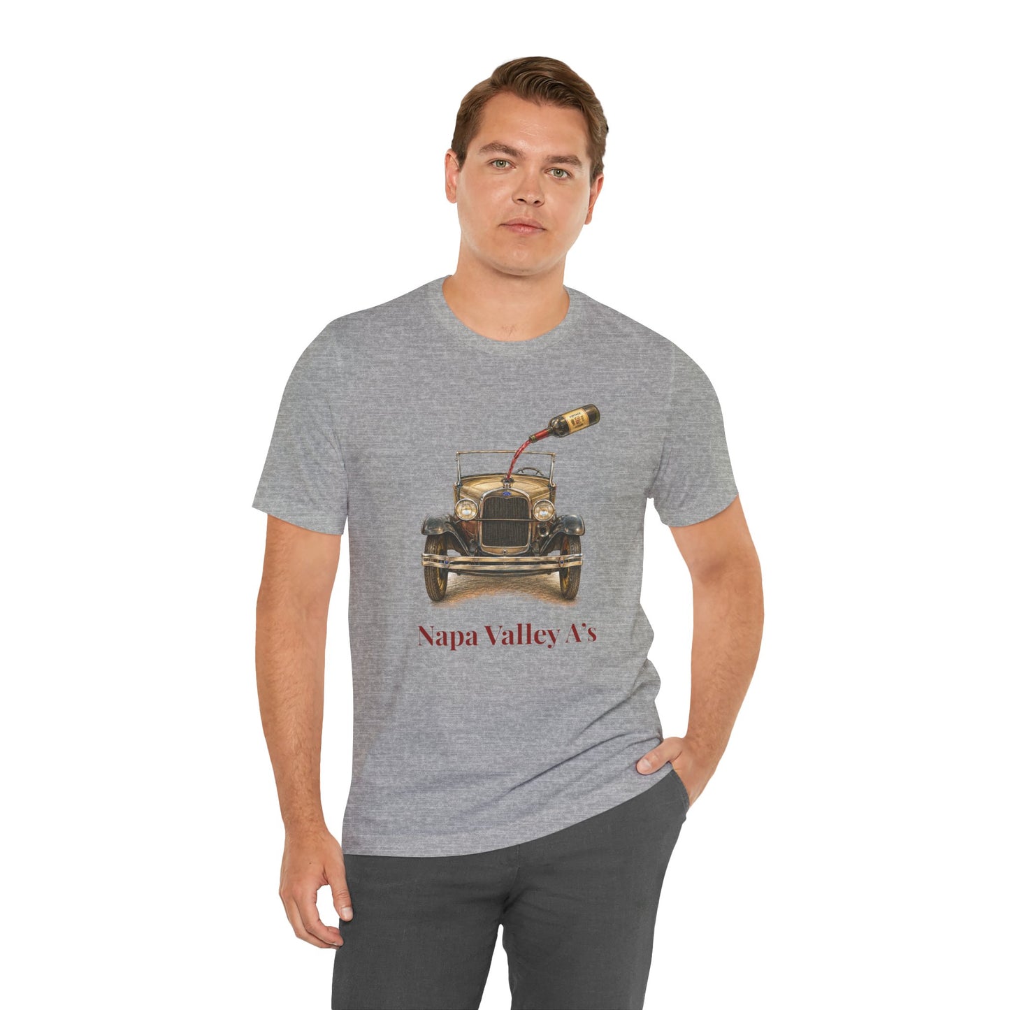 Napa Valley Vintage Car T-Shirt – Wine Pour Graphic Tee