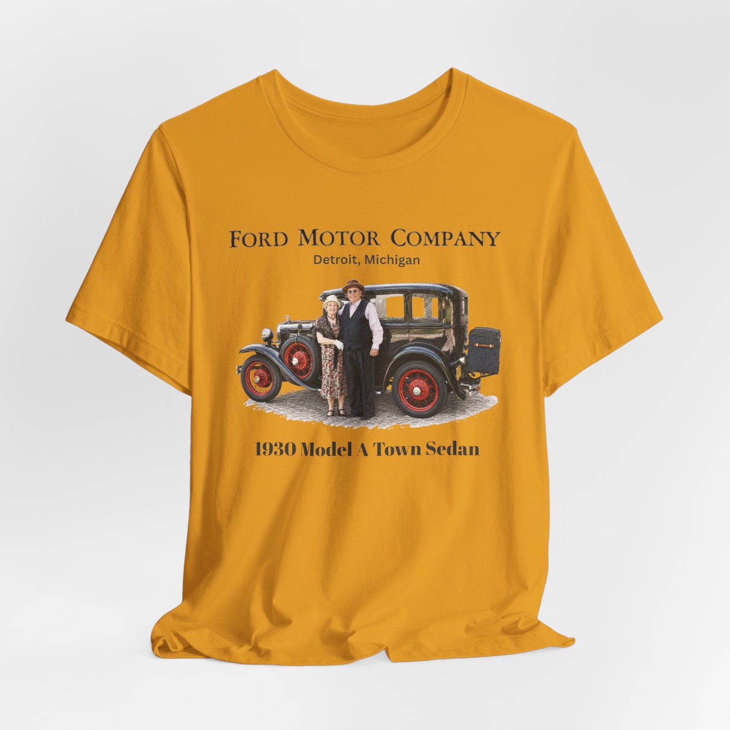 1930 Ford Model A Town Sedan Tee — Unisex Jersey Short Sleeve Tee