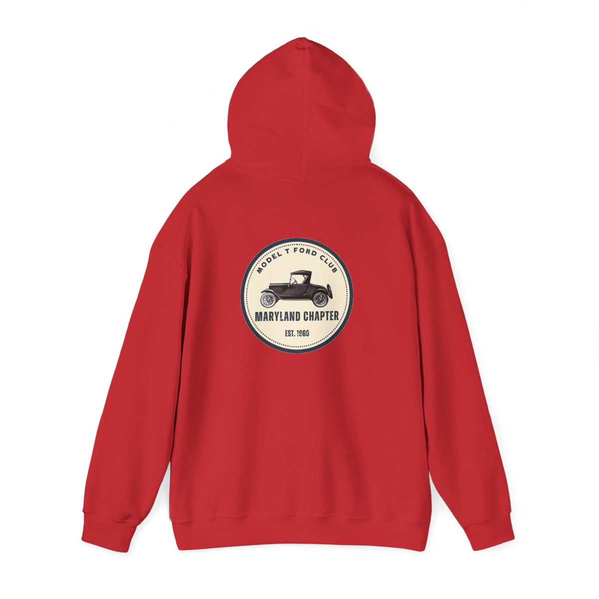 Maryland Chapter Model T Ford Club (back logo only) Unisex Heavy Blend™ Hooded Sweatshirt