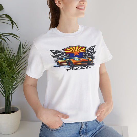AZCC Racing Tee — Arizona Flag Sports Car Graphic T‑Shirt