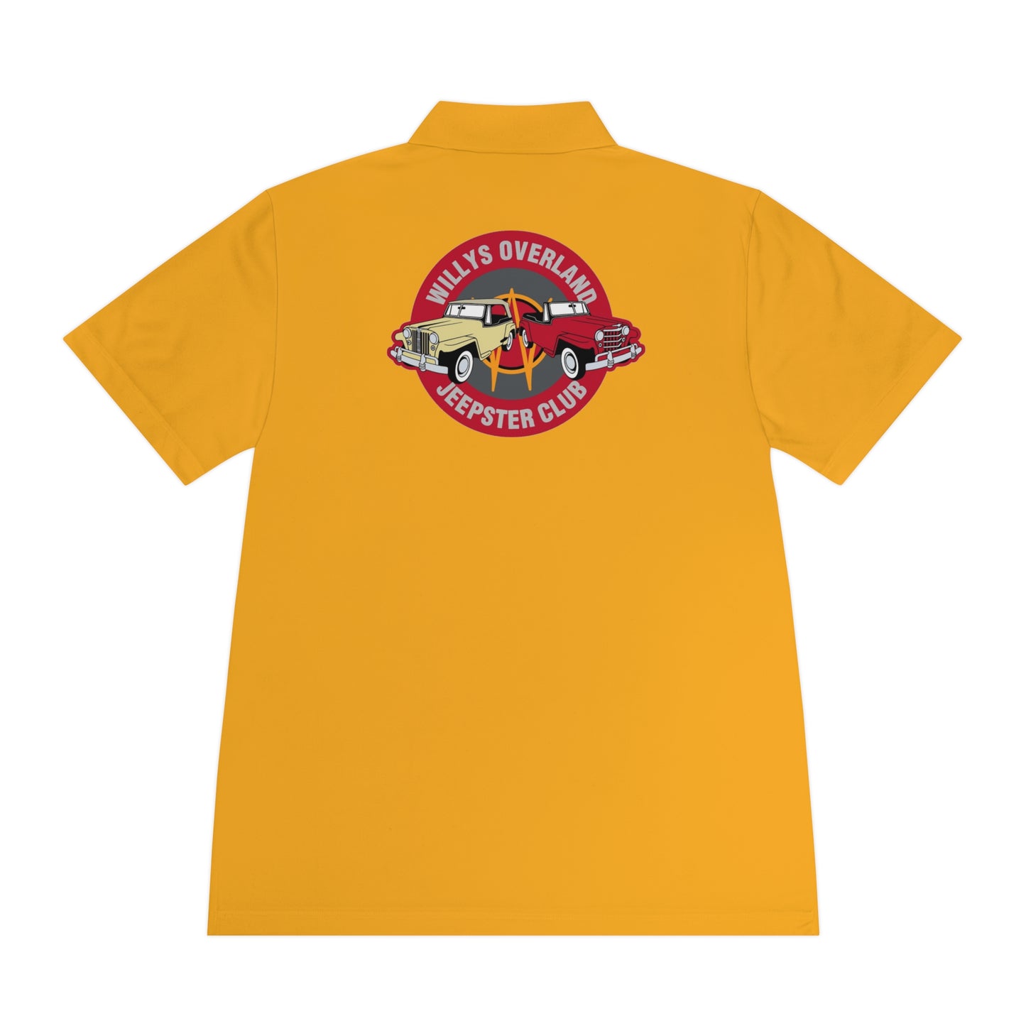 Willys Overland Jeepster Club Polo Shirt — Classic Car Club Printed Logo Polo