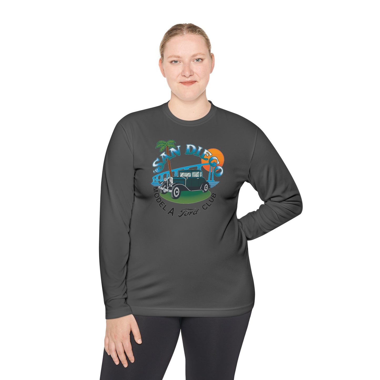 San Diego Model A Ford Club — Unisex Lightweight Long Sleeve Tee