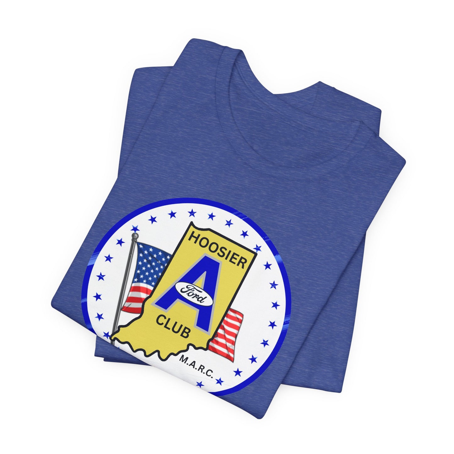 Hoosier A Ford Club Logo Tee — American Flag Indiana Pride T-Shirt