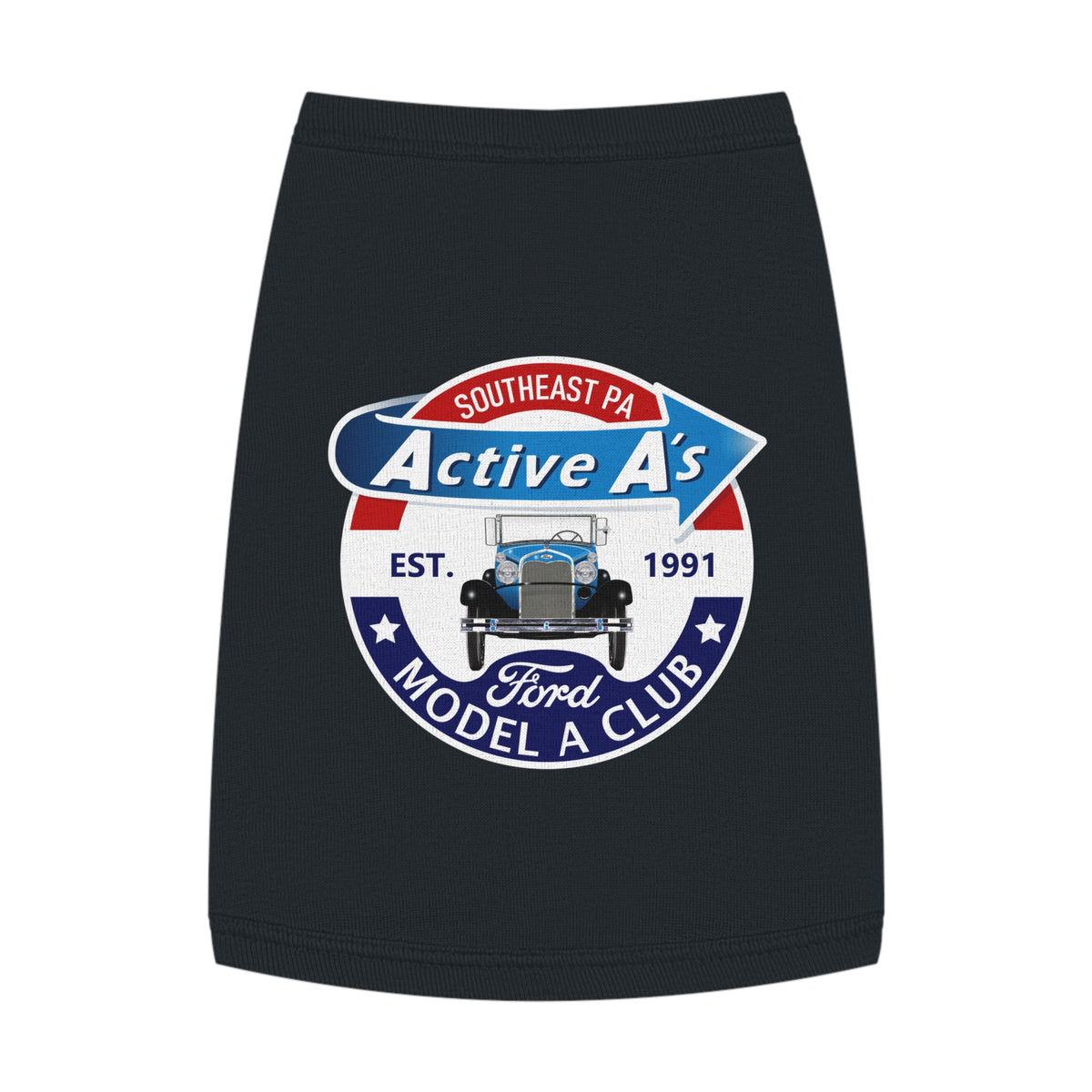 Active A's Ford Model A Club Logo Dog Shirt