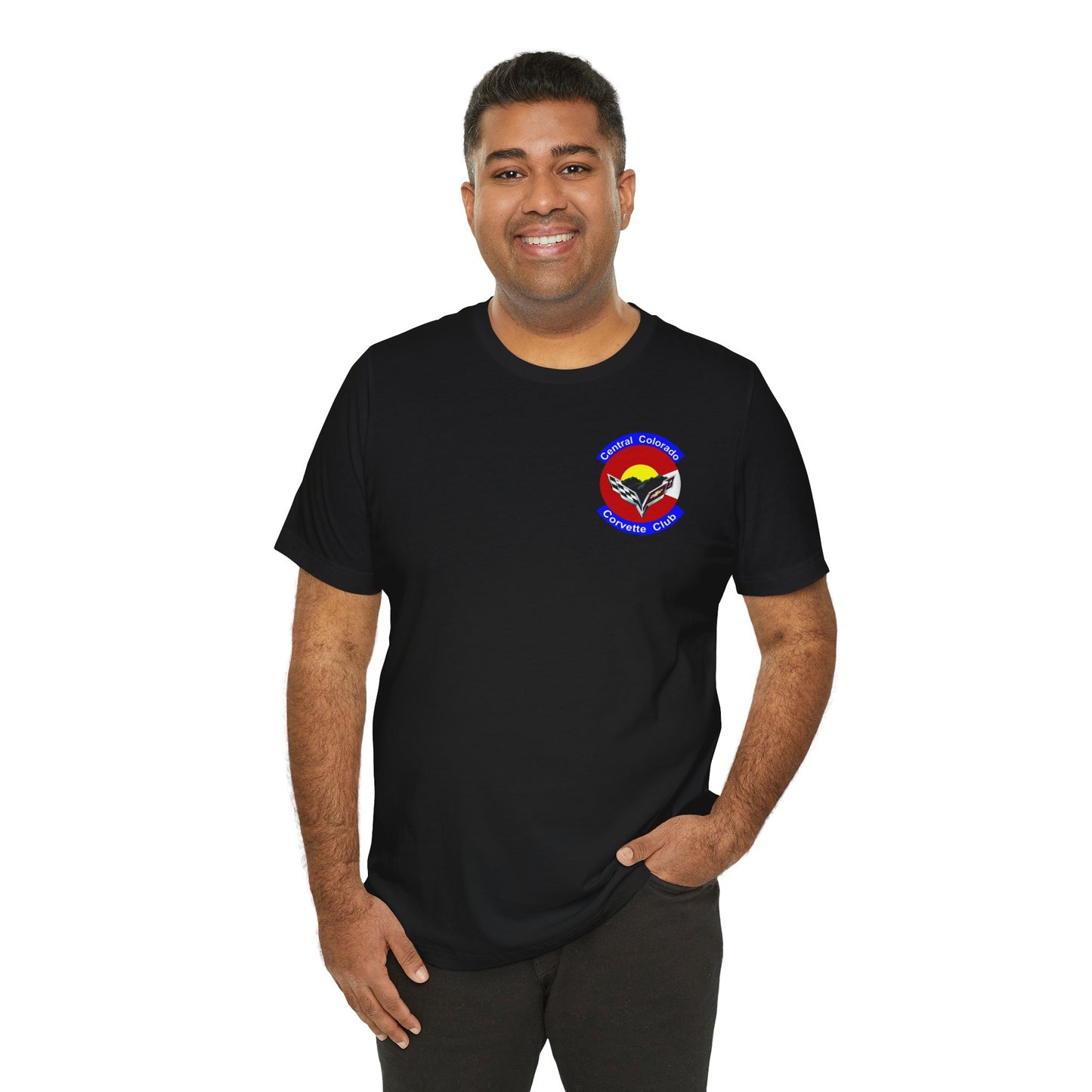 Central Colorado Corvette Club T‑Shirt — Front and Back Logos