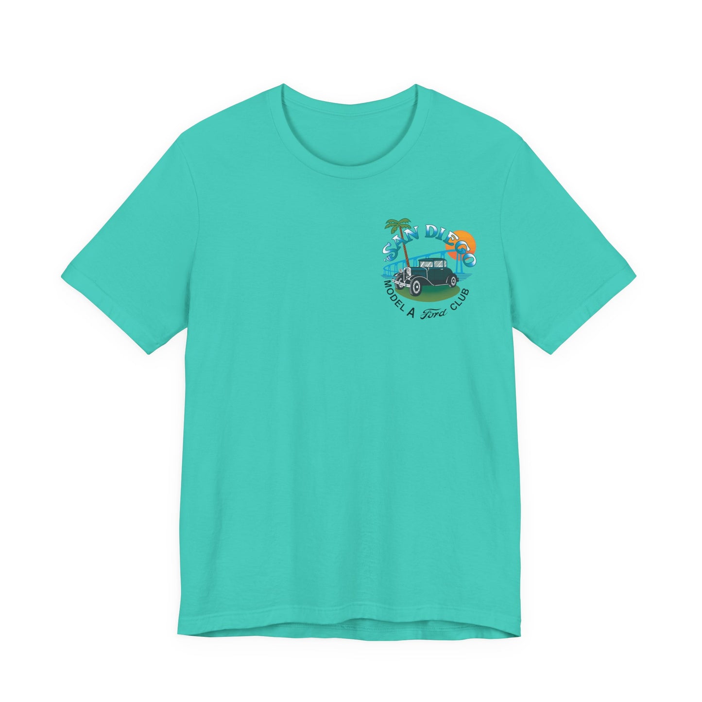 San Diego Model A Ford Club Tee — Vintage Car Sunset Shirt