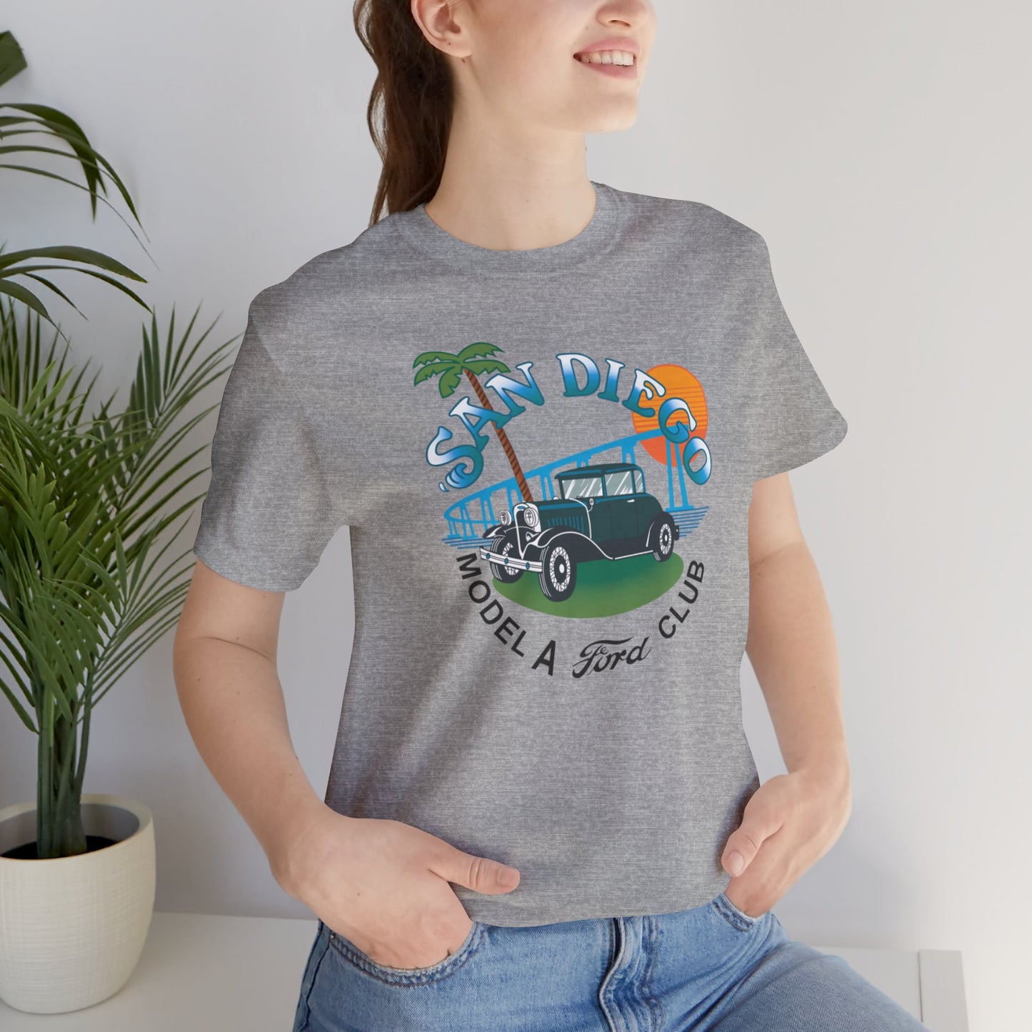 San Diego Model A Ford Club Tee — Large Front Logo