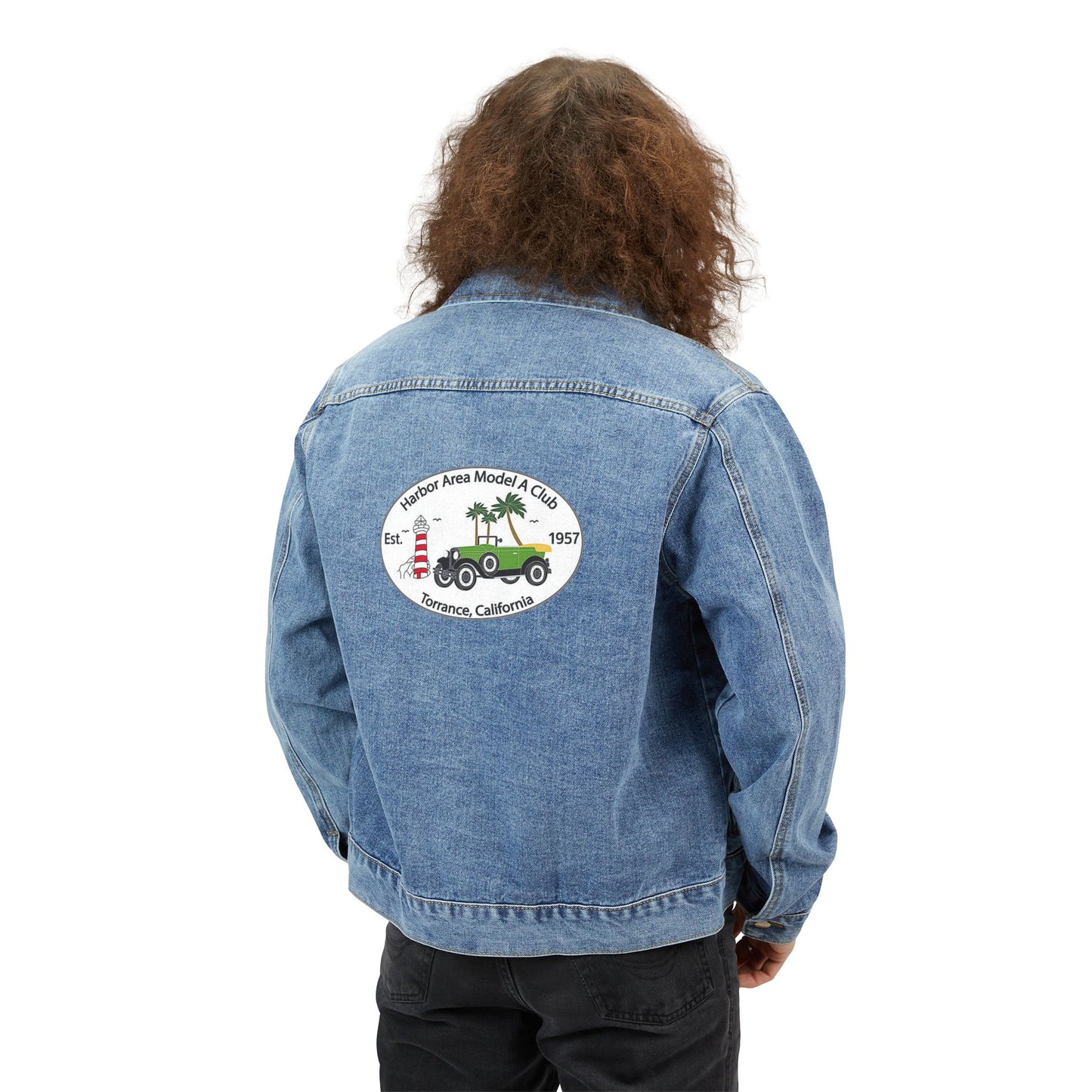 Harbor Area Model A Club Vintage Style Men's Denim Jacket
