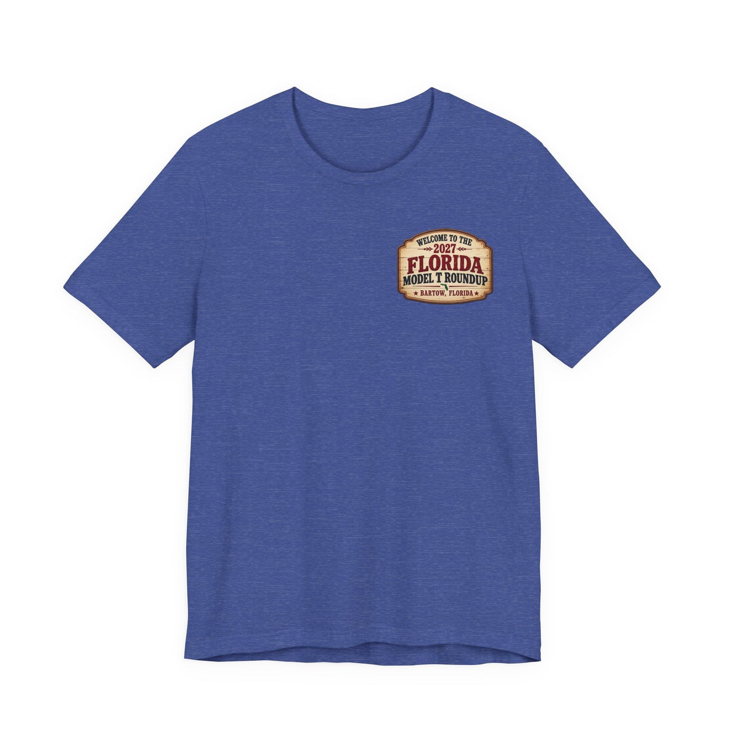 Florida Model T Roundup 2027 Soft-Style T-Shirt - Front and Back Graphics