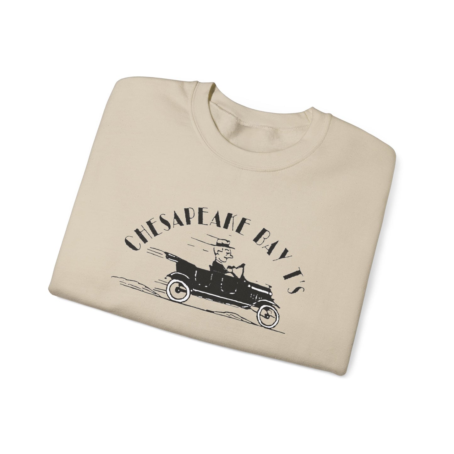 Chesapeake Bay T's Vintage Car Crewneck Sweatshirt