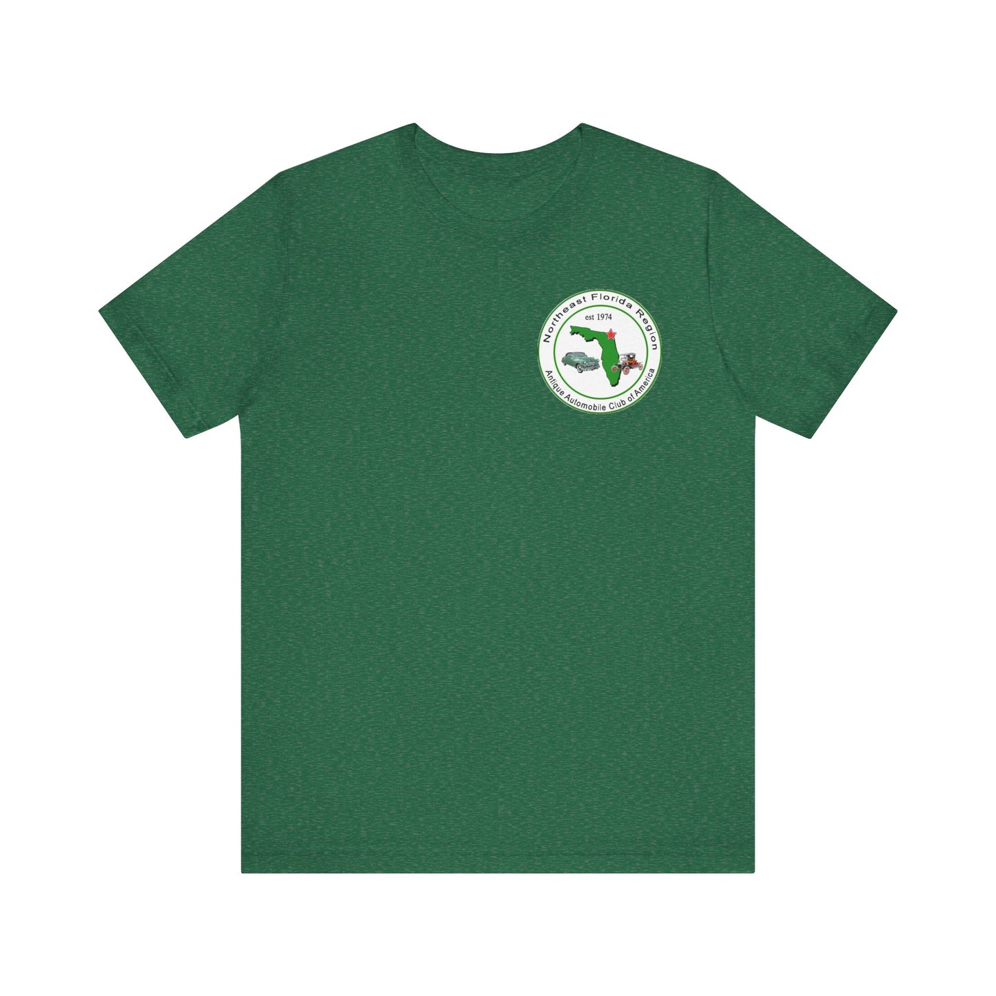 Northeast Florida Region AACA (front and back logos) - Unisex Jersey Shirt for Car Enthusiasts