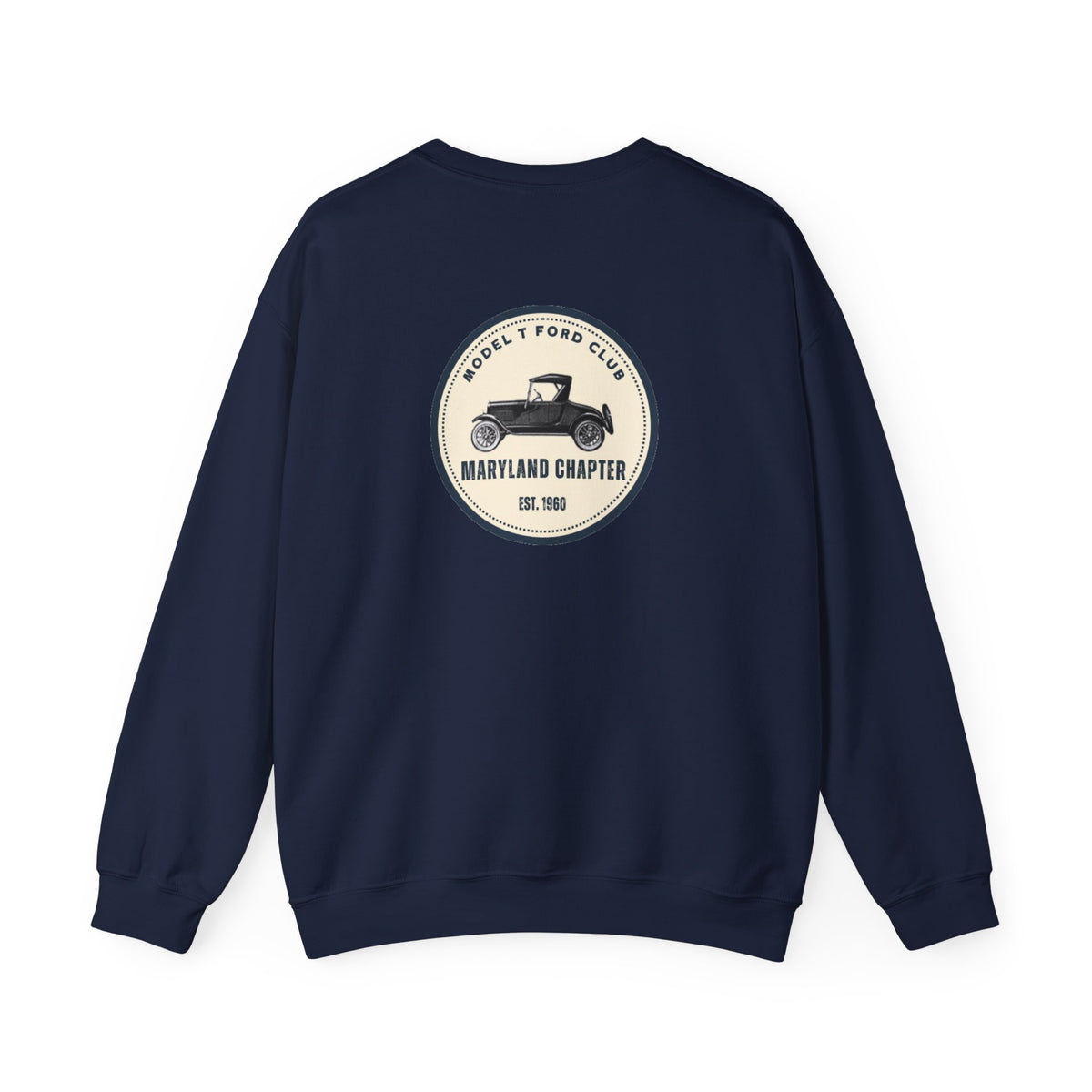 Maryland Chapter Model T Ford Club (Back logo only) Unisex Heavy Blend™ Crewneck Sweatshirt