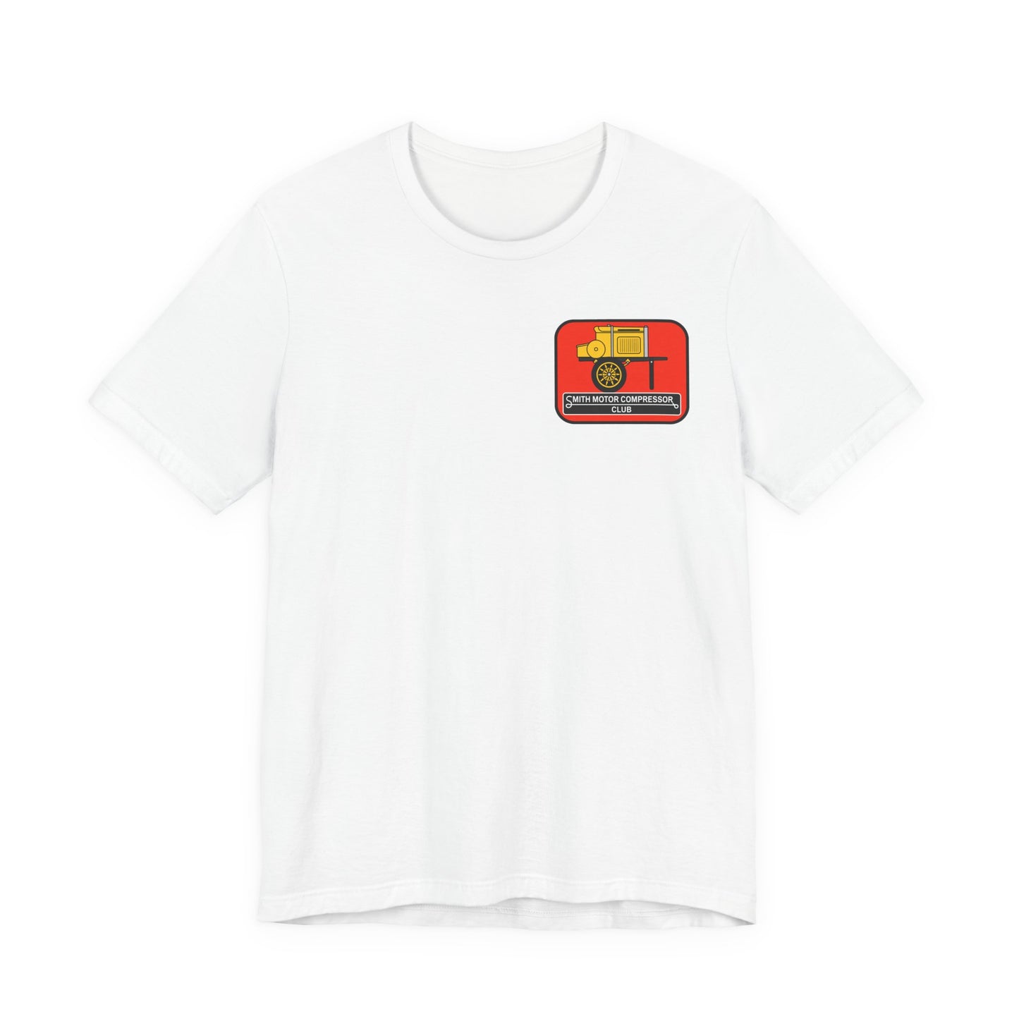 Smith Motor Compressor Club T‑Shirt — Logo on Front and Back