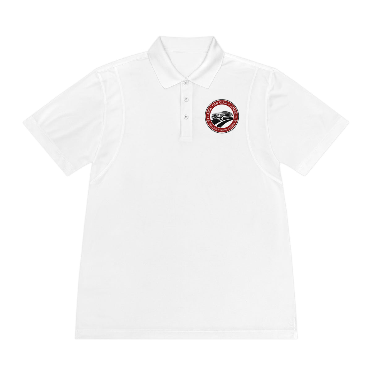 Classic Car Club of America Greater Illinois Region Moisture-Wicking Men's Polo Shirt