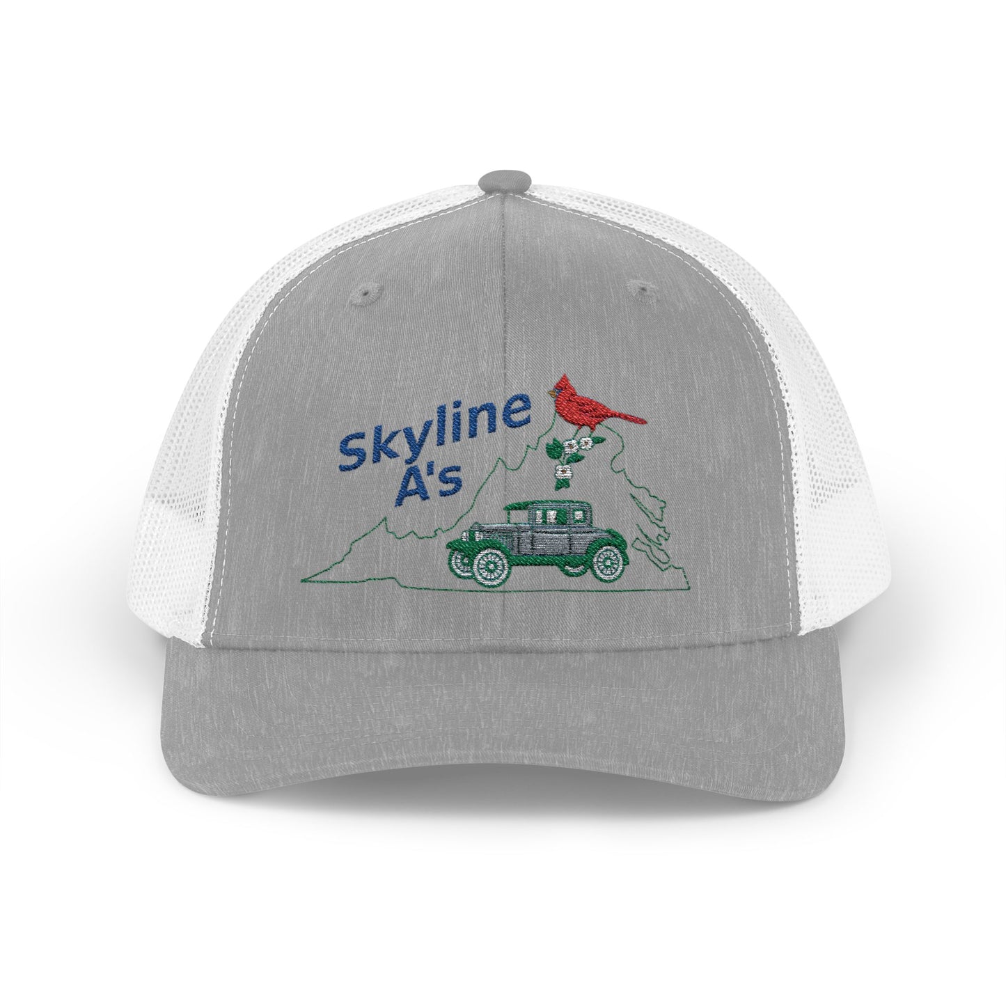 Skyline A's Vintage Tractor Snapback Trucker Hat (Embroidered)