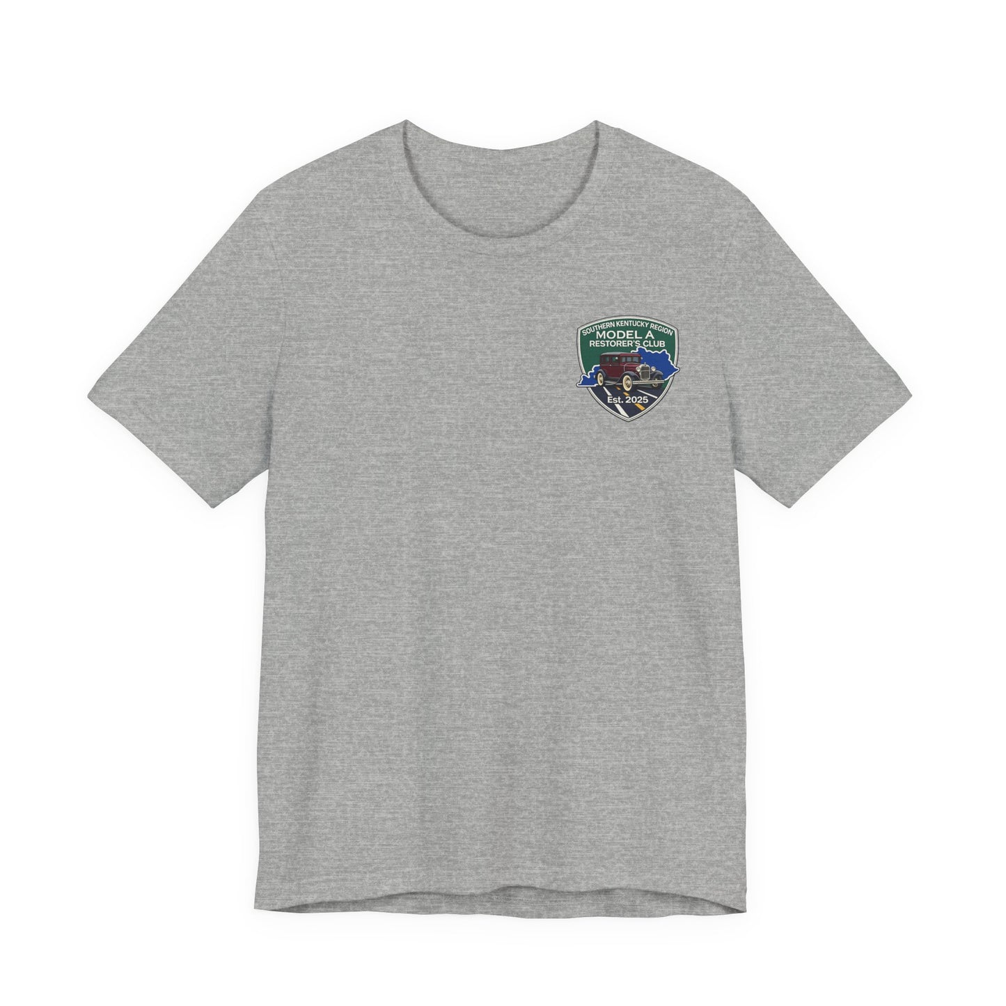 Southern Kentucky Region Model A Restorer's Club T‑Shirt — Front and Back Logos Unisex Jersey Short Sleeve Tee