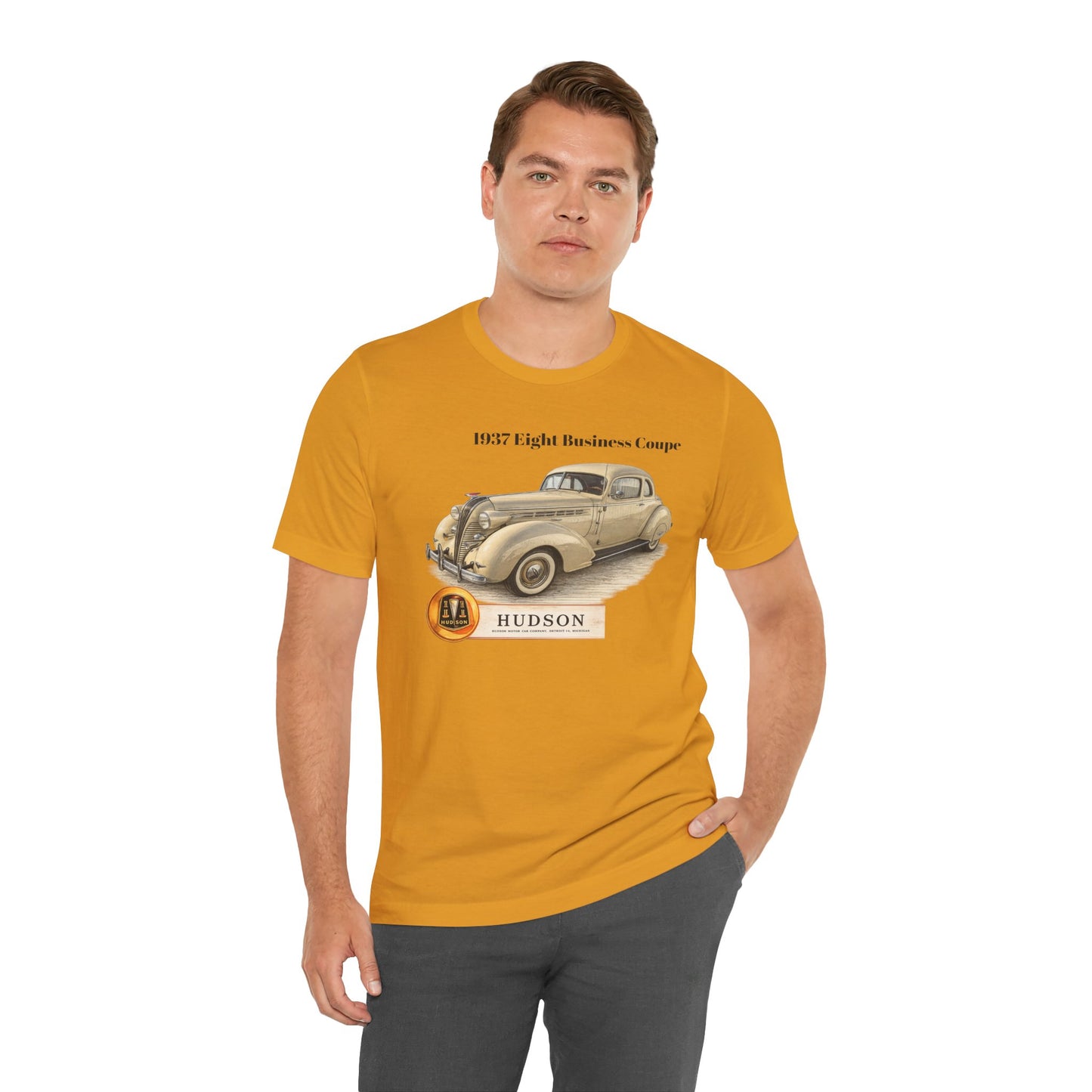 1937 Hudson Eight Business Coupe Vintage Car T-Shirt (JG)