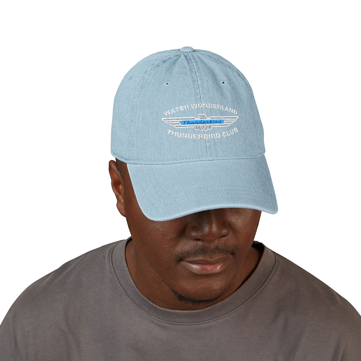 Water Wonderland Thunderbird Club Embroidered Denim Hat