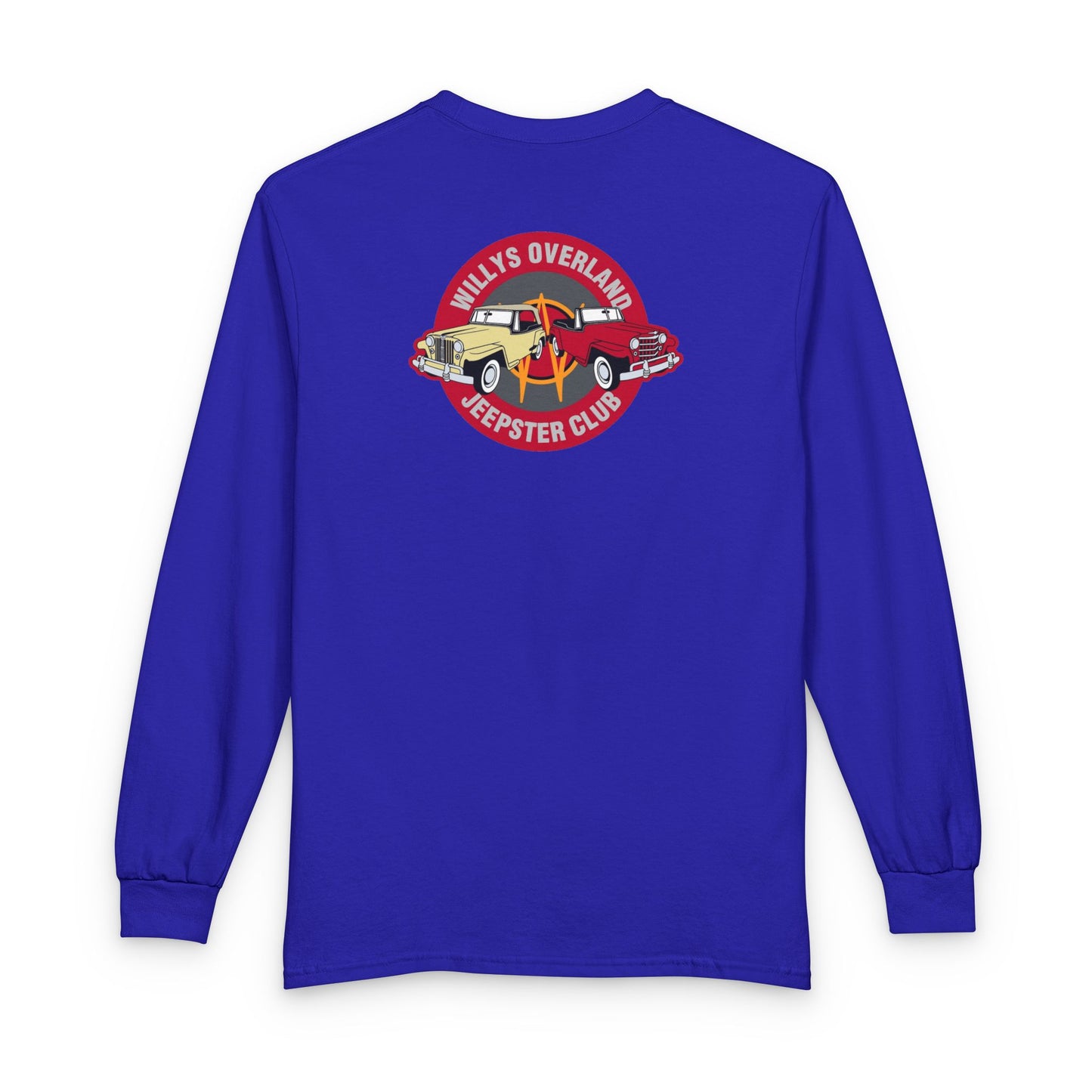 Willys Overland Jeepster Club Long Sleeve Tee - Front and Back Logos