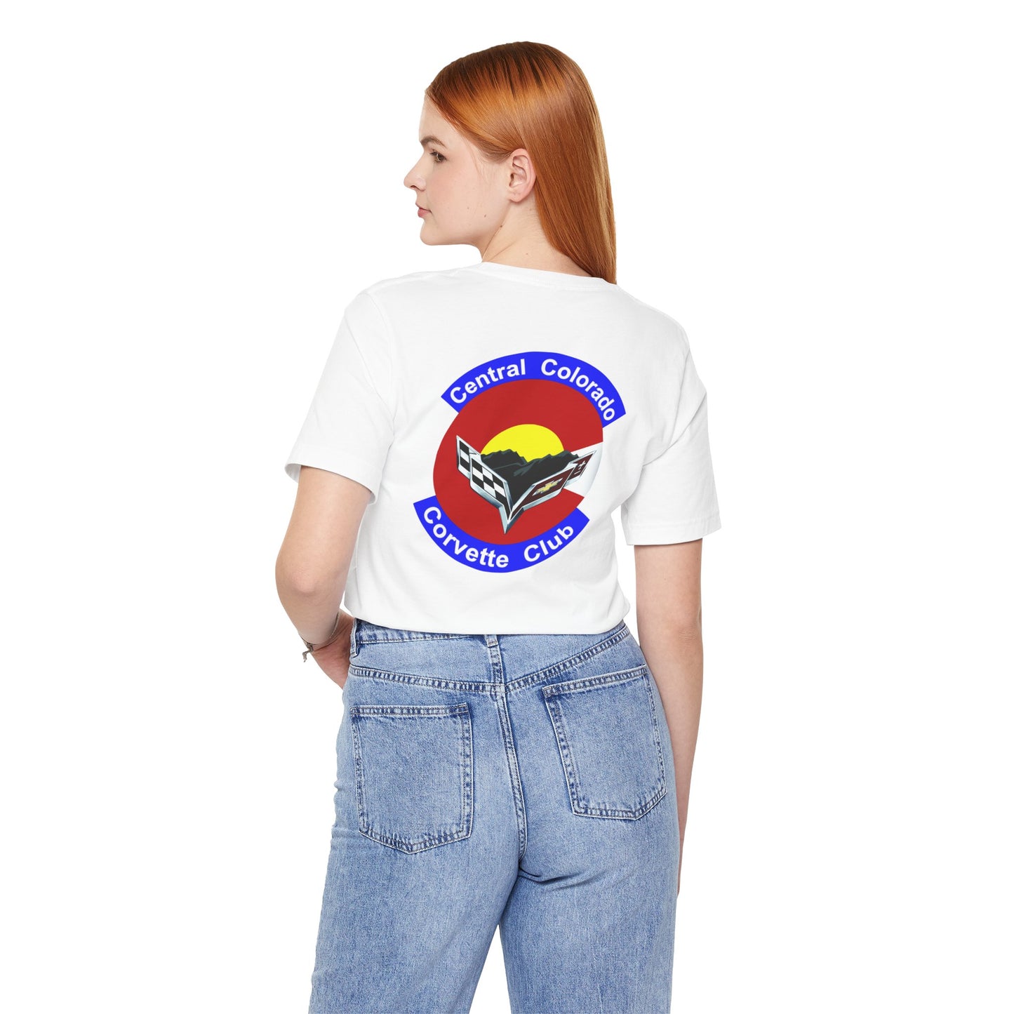 Central Colorado Corvette Club T‑Shirt — Front and Back Logos