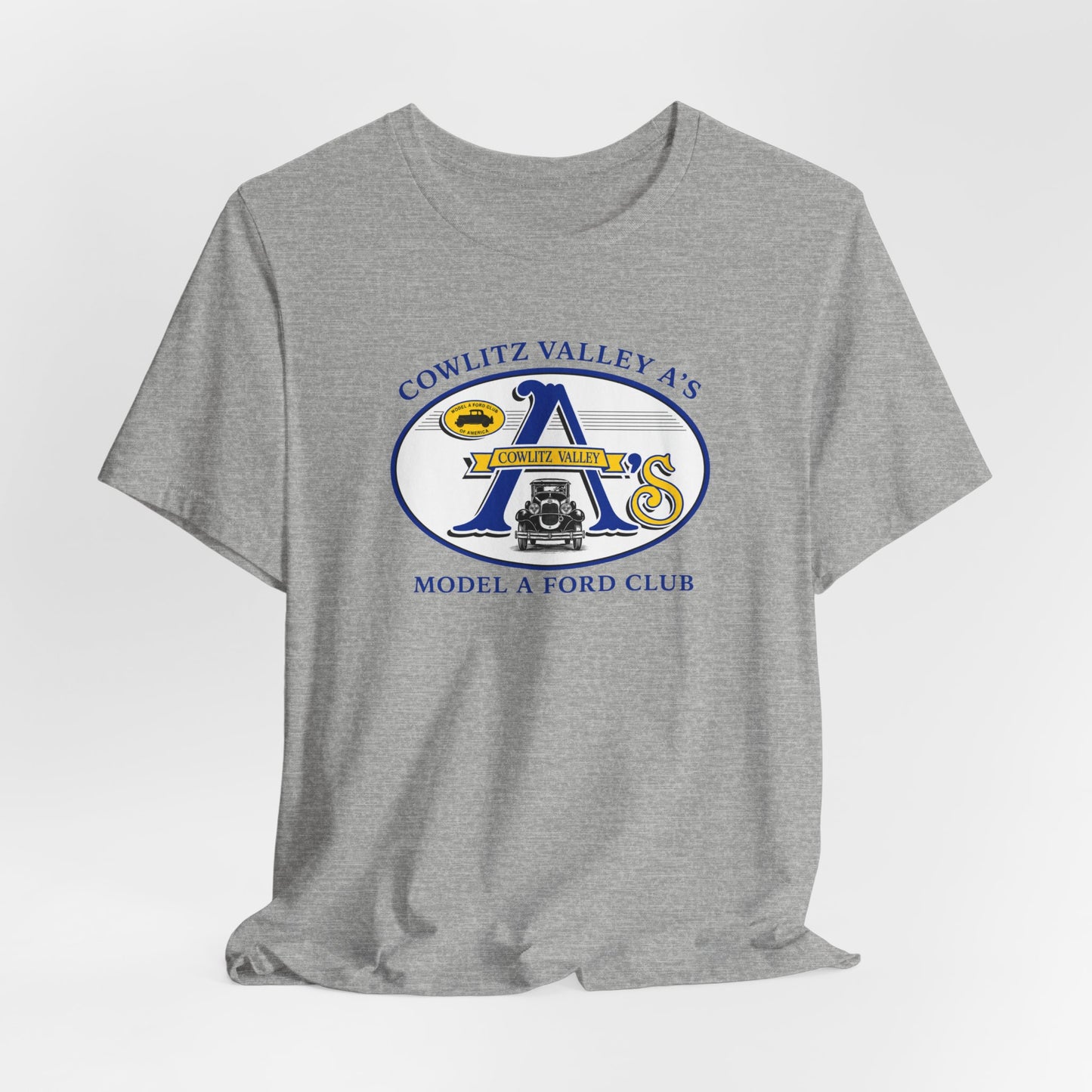 Cowlitz Valley A's Model A Ford Club Tee — Unisex Jersey Short Sleeve Tee