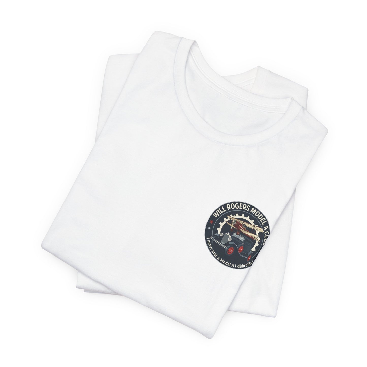 Will Rogers Model A Club – Vintage Car Graphic Tee (Front and Back Logos)