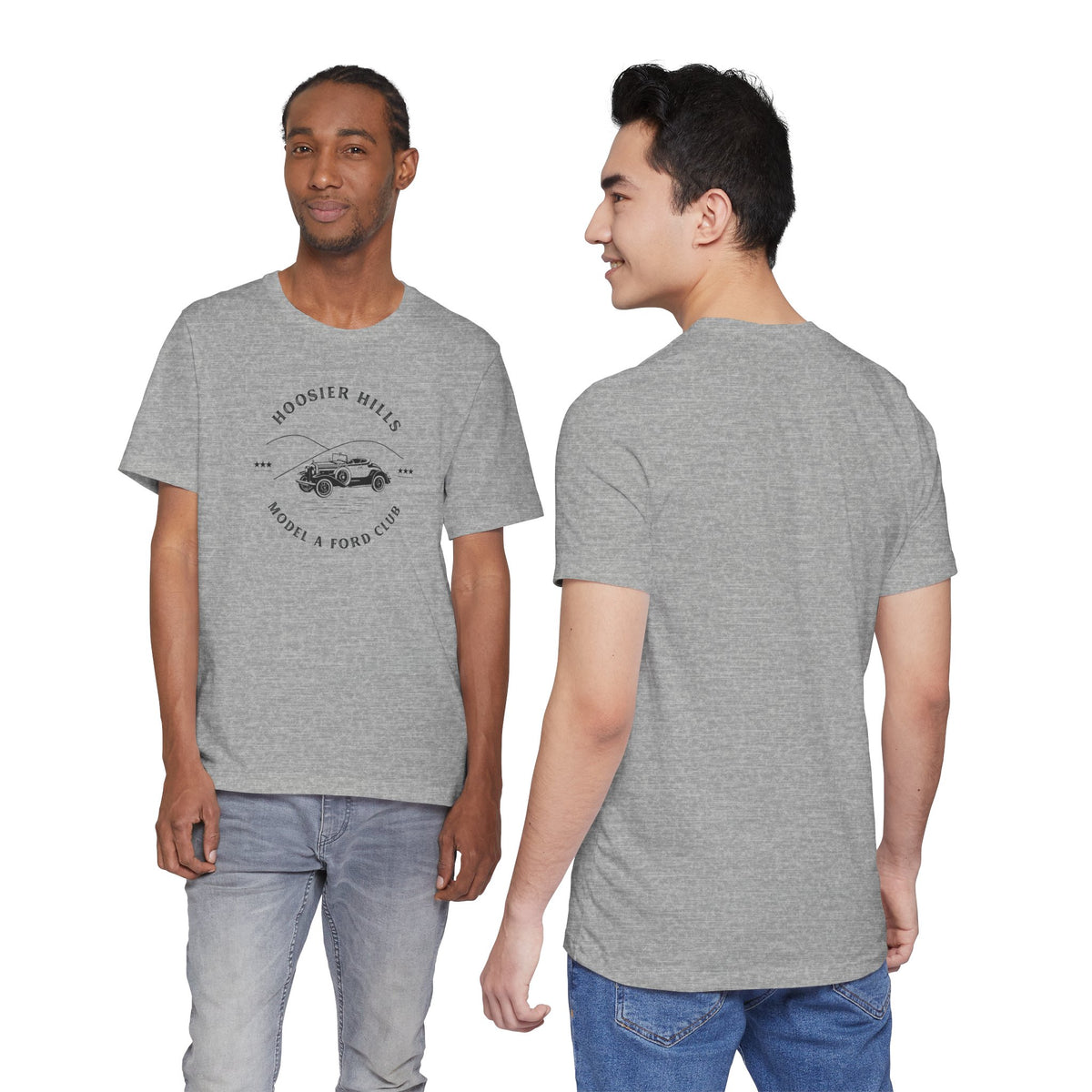 Hoosier Hills Model A Ford Club Unisex Jersey Short Sleeve Tee