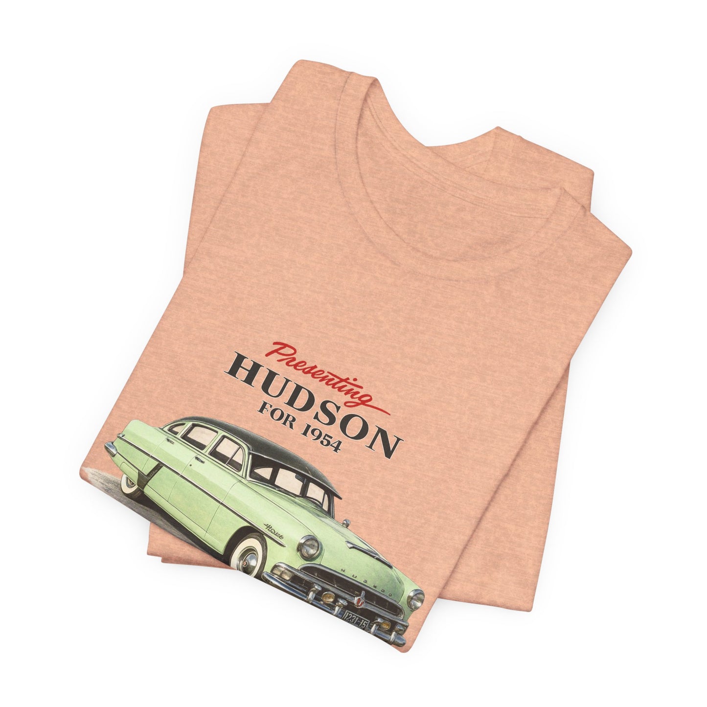 1954 Hudson Hornet Vintage Car Tee — Green Classic Automobile Graphic T-Shirt (RonR)