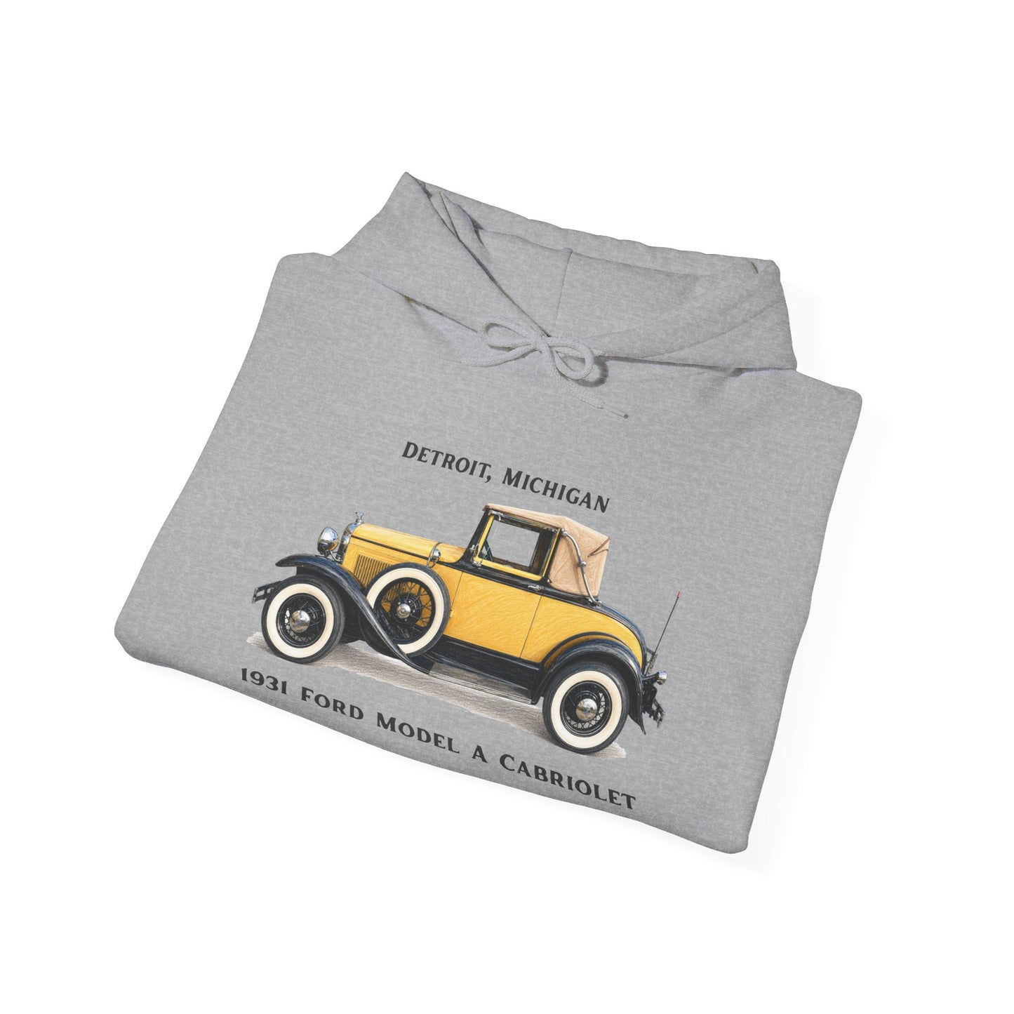 1931 Ford Model A Cabriolet Hoodie — Unisex Heavy Blend™ Hooded Sweatshirt (RP)