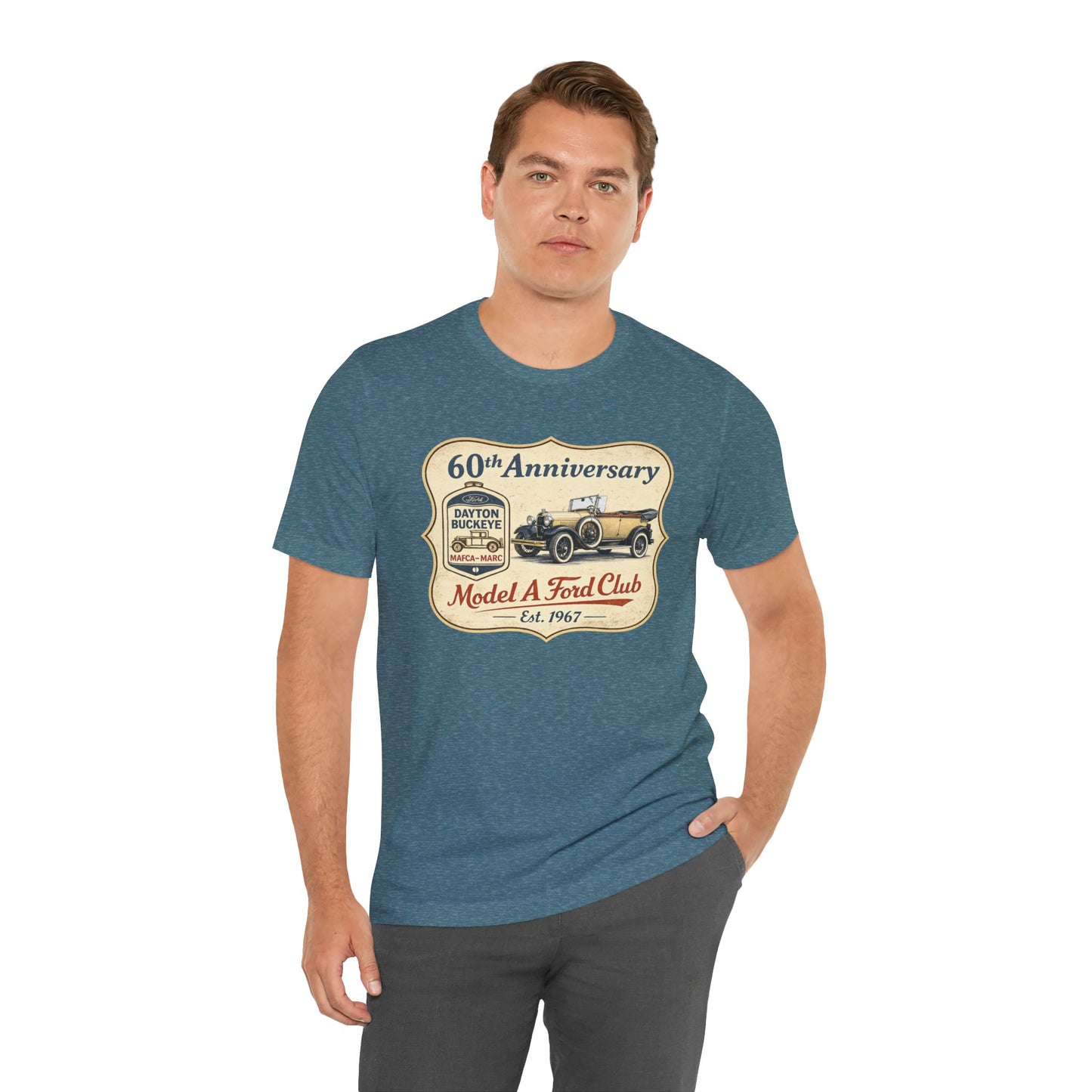Dayton Buckeye Model A Ford Club 60th Anniversary T-Shirt (KS) - Vintage Car Tee