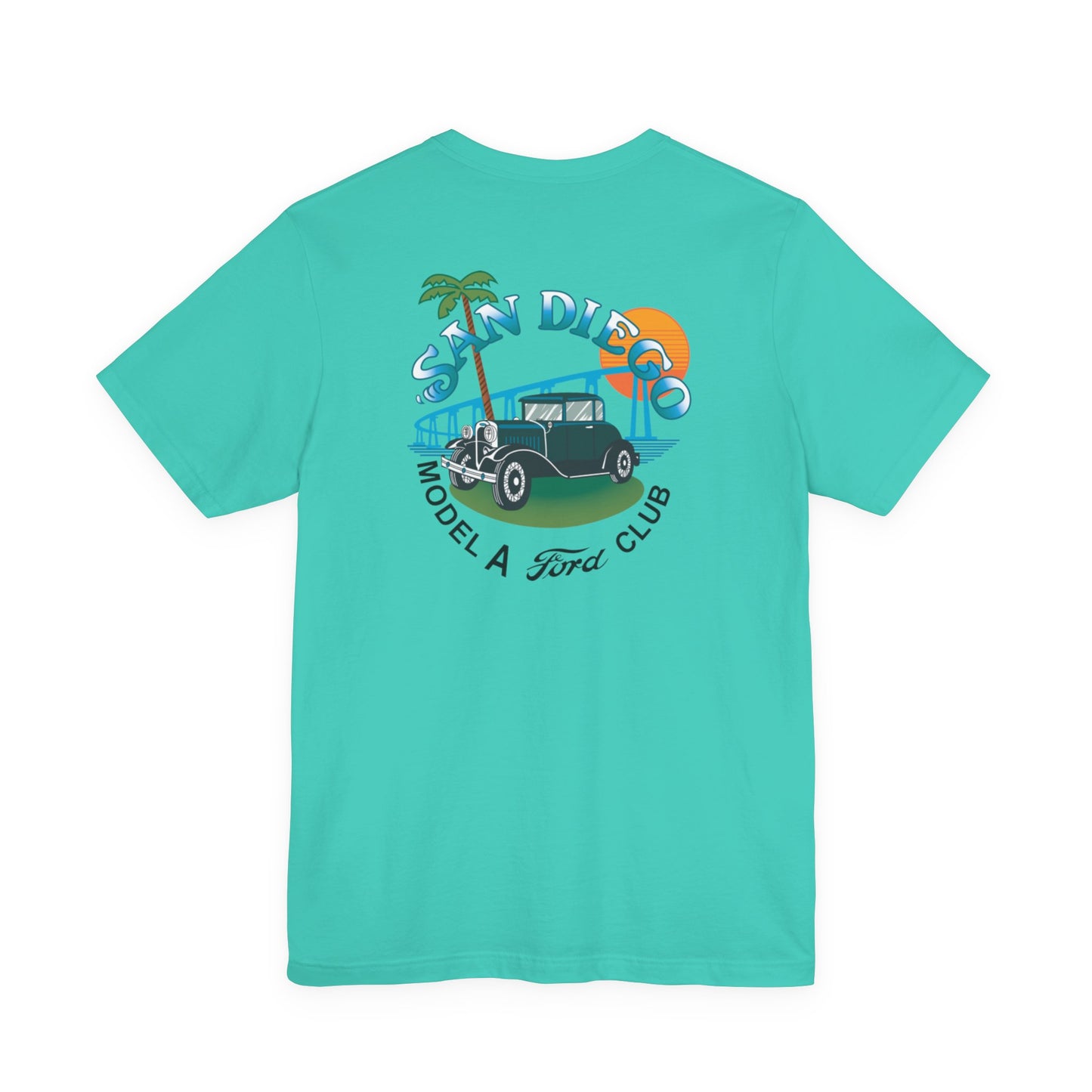 San Diego Model A Ford Club Tee — Vintage Car Sunset Shirt