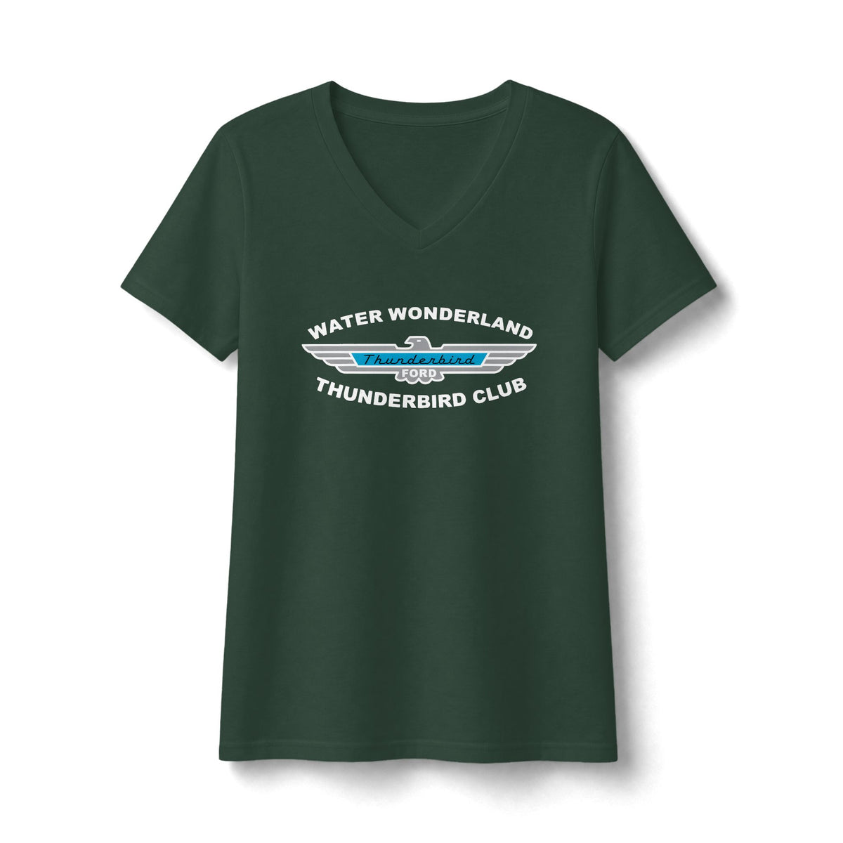 Water Wonderland Thunderbird Club Women's Fan Favorite V-Neck Tee - Soft Feel