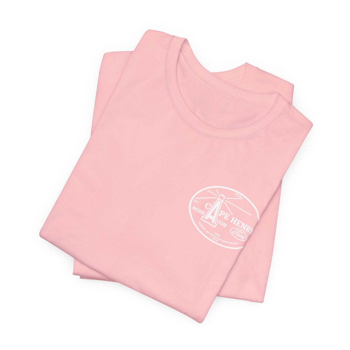 Cape Henry Model A Club Unisex Soft Short Sleeve Tee - Front and Back Logos
