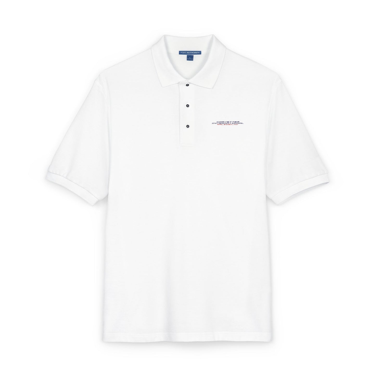 Corvettes International Embroidered Polo Shirt — Subtle Minimalist Logo, Casual Work & Golf Shirt