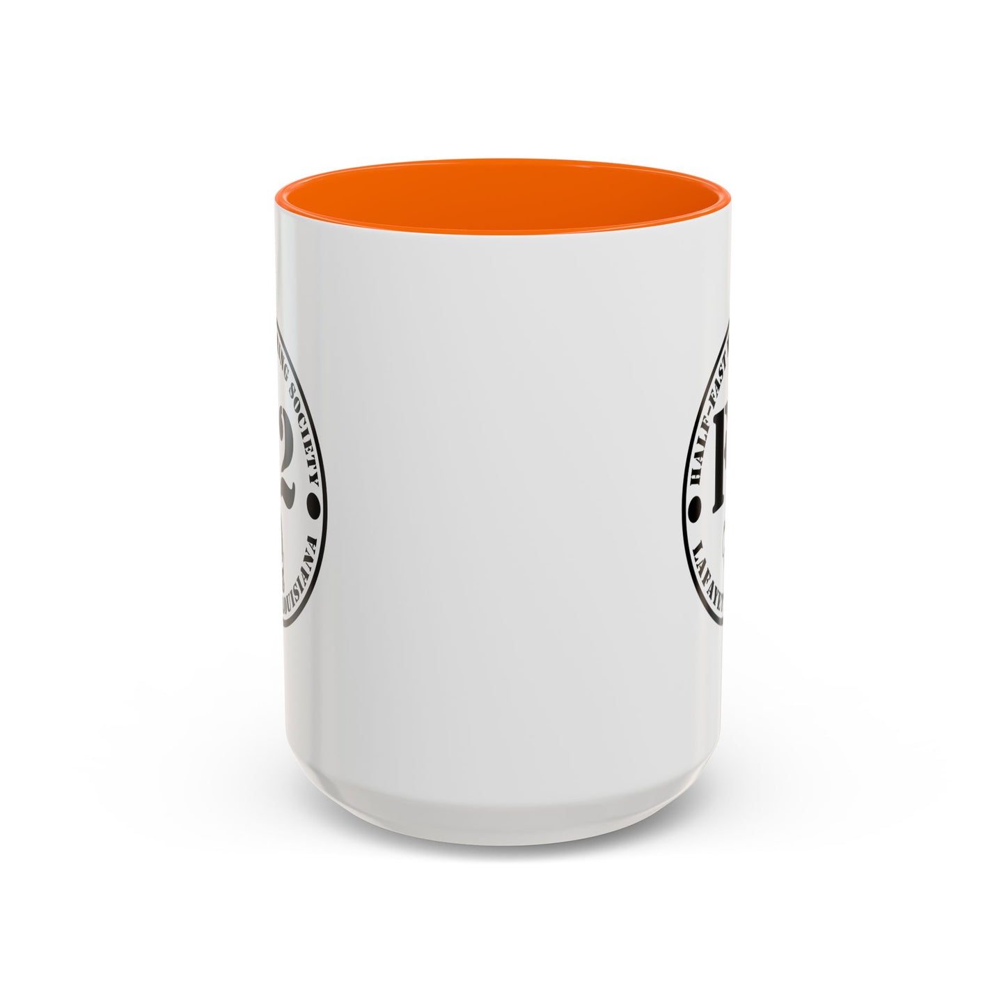 F/2 Half-Fast Motoring Society Accent Coffee Mug — Lafayette, Louisiana Emblem (11/15oz)