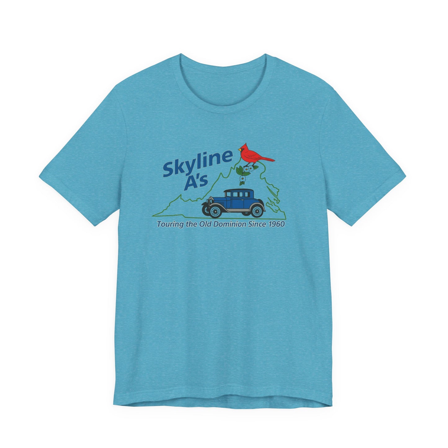 Skyline A's Virginia T‑Shirt — "Touring the Old Dominion Since 1960"