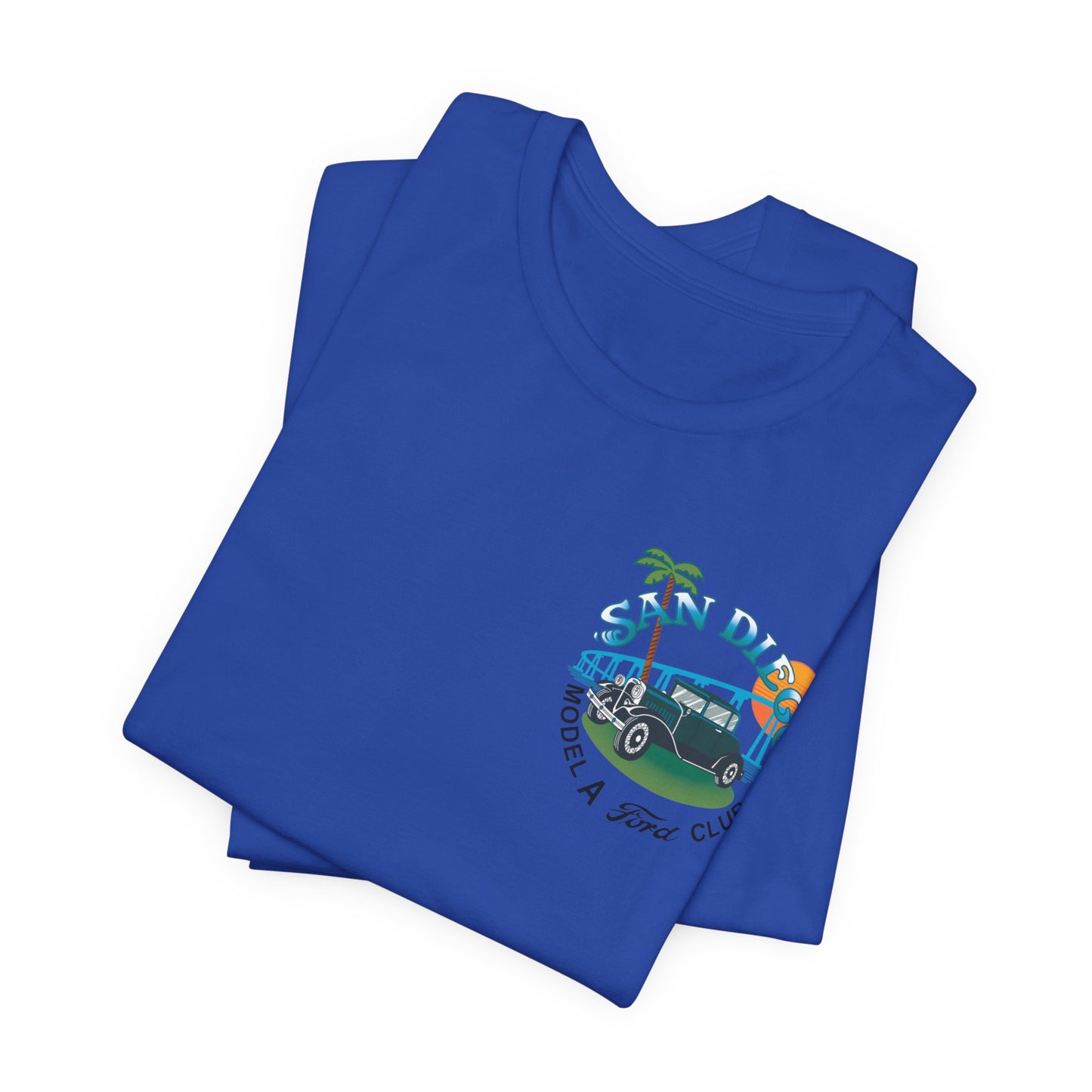 San Diego Model A Ford Club Tee — Vintage Car Sunset Shirt