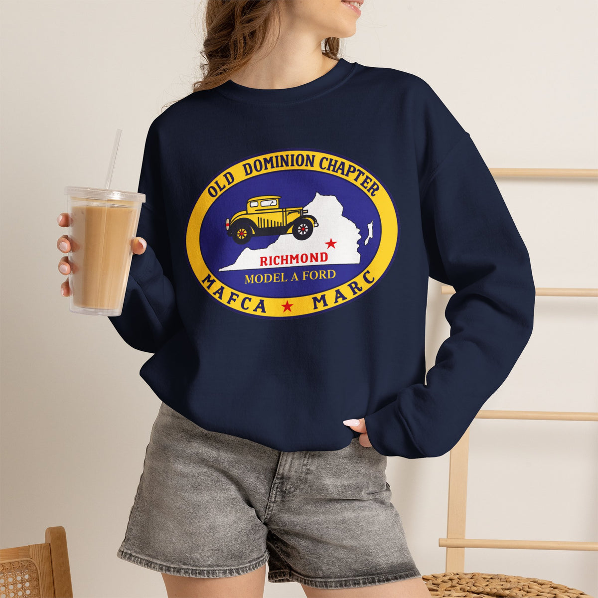 Old Dominion Model A Ford Club Crewneck Sweatshirt – Unisex Heavy Blend™ Crewneck Sweatshirt