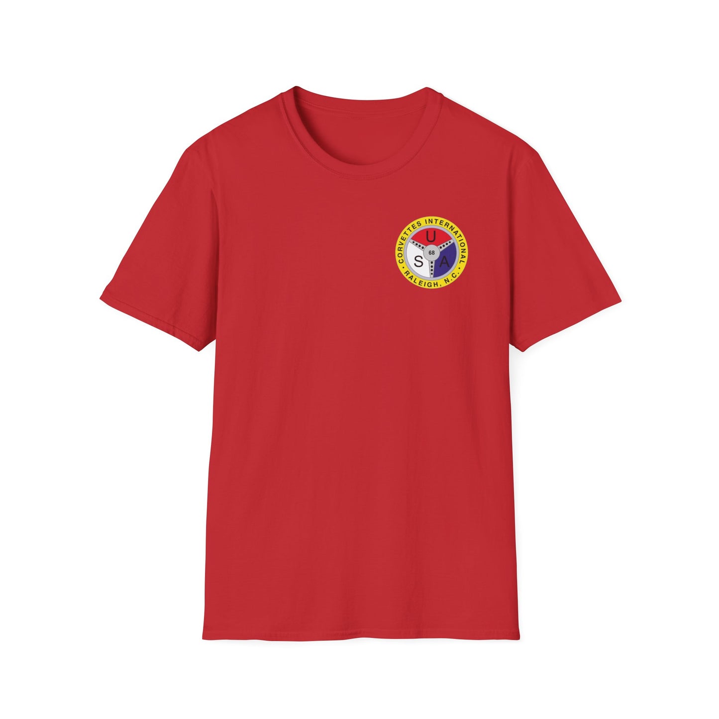Corvettes International Front and Back Logos — Unisex Softstyle T-Shirt
