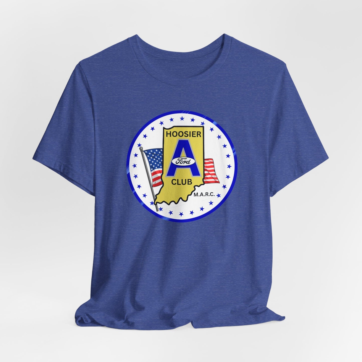 Hoosier A Ford Club Logo Tee — American Flag Indiana Pride T-Shirt