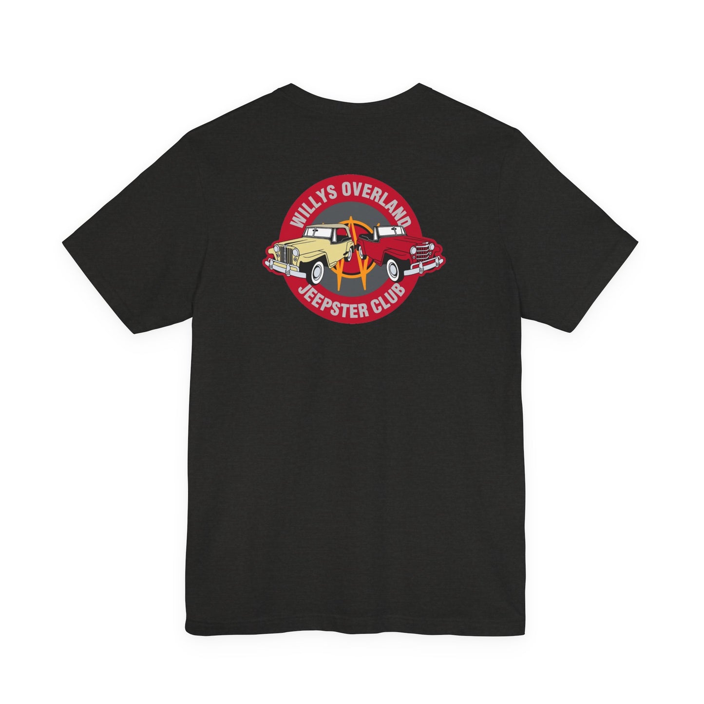 Willys Overland Jeepster Club T‑Shirt — Front and Back Logos