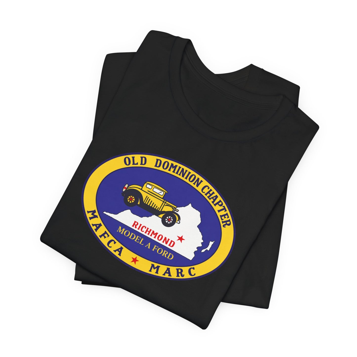 Old Dominion Chapter Model A Ford Club T‑Shirt — Richmond Vintage Car Logo